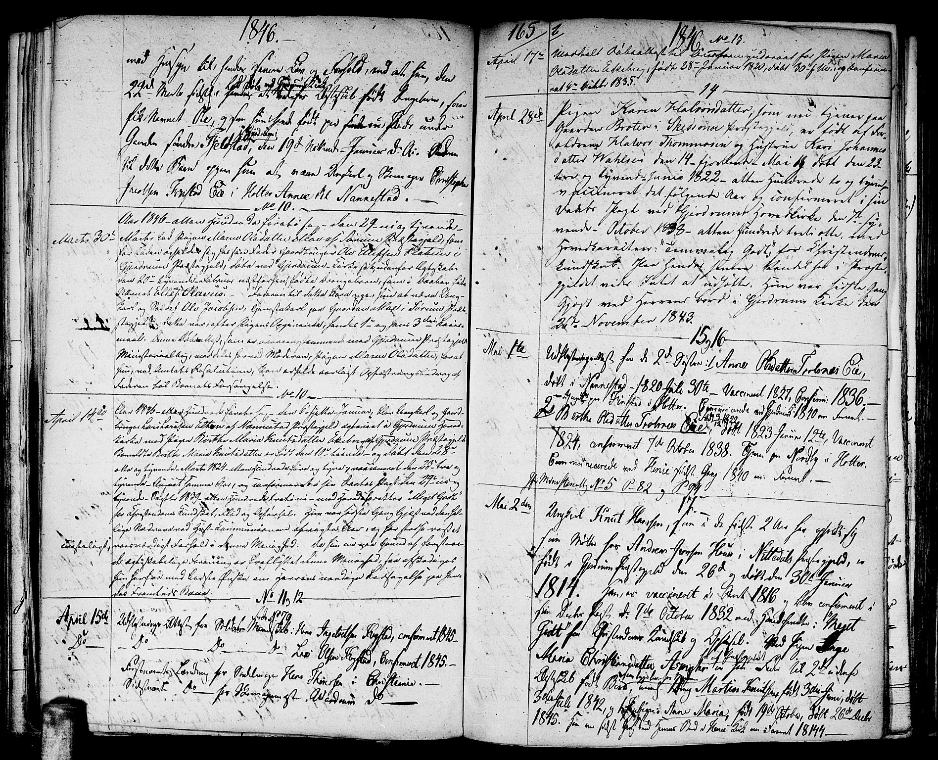 Gjerdrum prestekontor Kirkebøker, SAO/A-10412b/F/Fa/L0003: Parish register (official) no. I 3, 1798-1815, p. 165