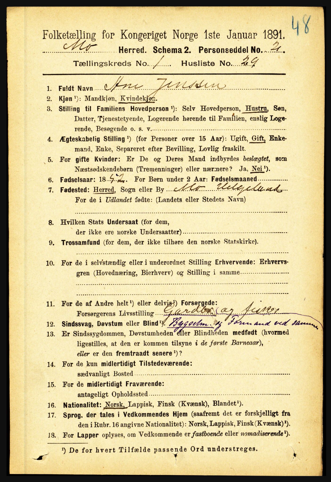 RA, 1891 census for 1833 Mo, 1891, p. 263