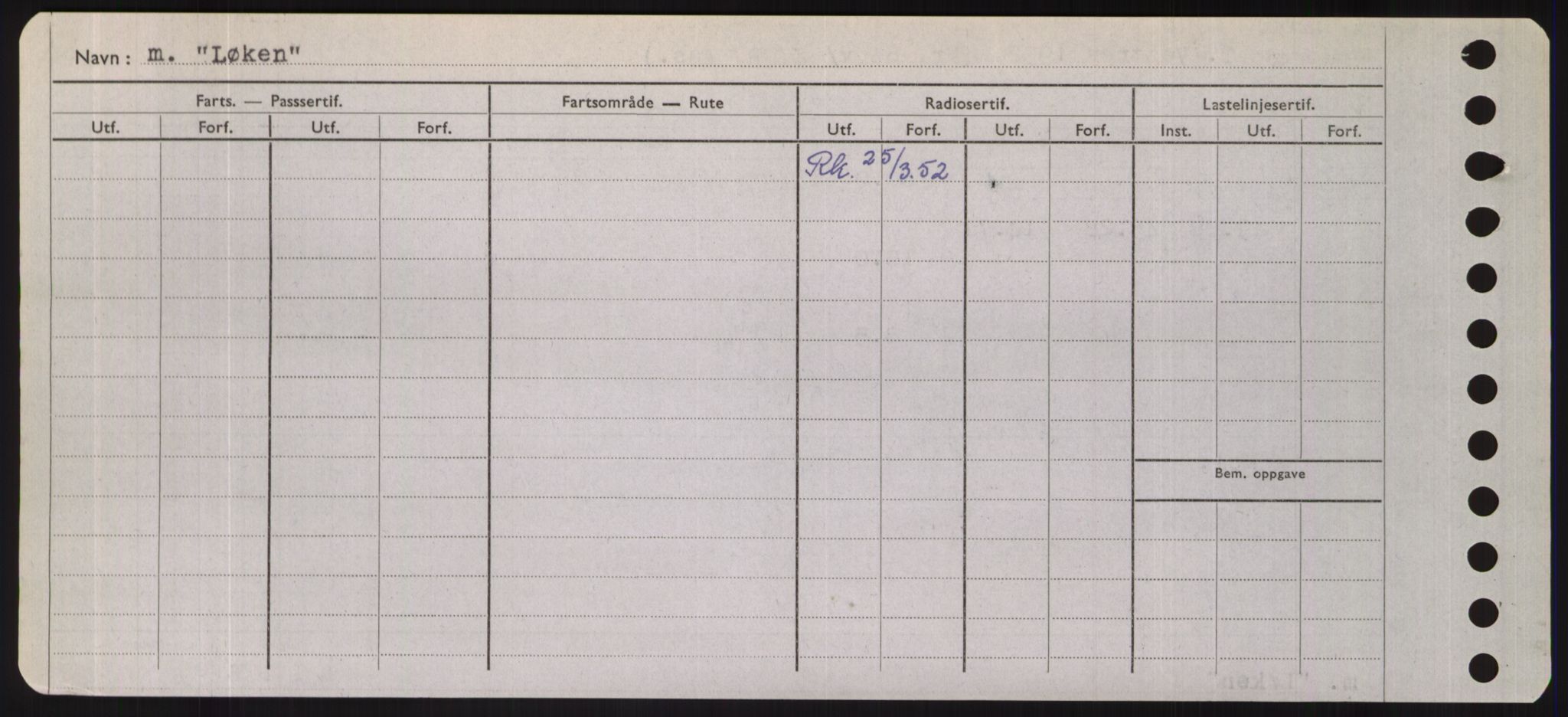 Sjøfartsdirektoratet med forløpere, Skipsmålingen, RA/S-1627/H/Hd/L0023: Fartøy, Lia-Løv, p. 532