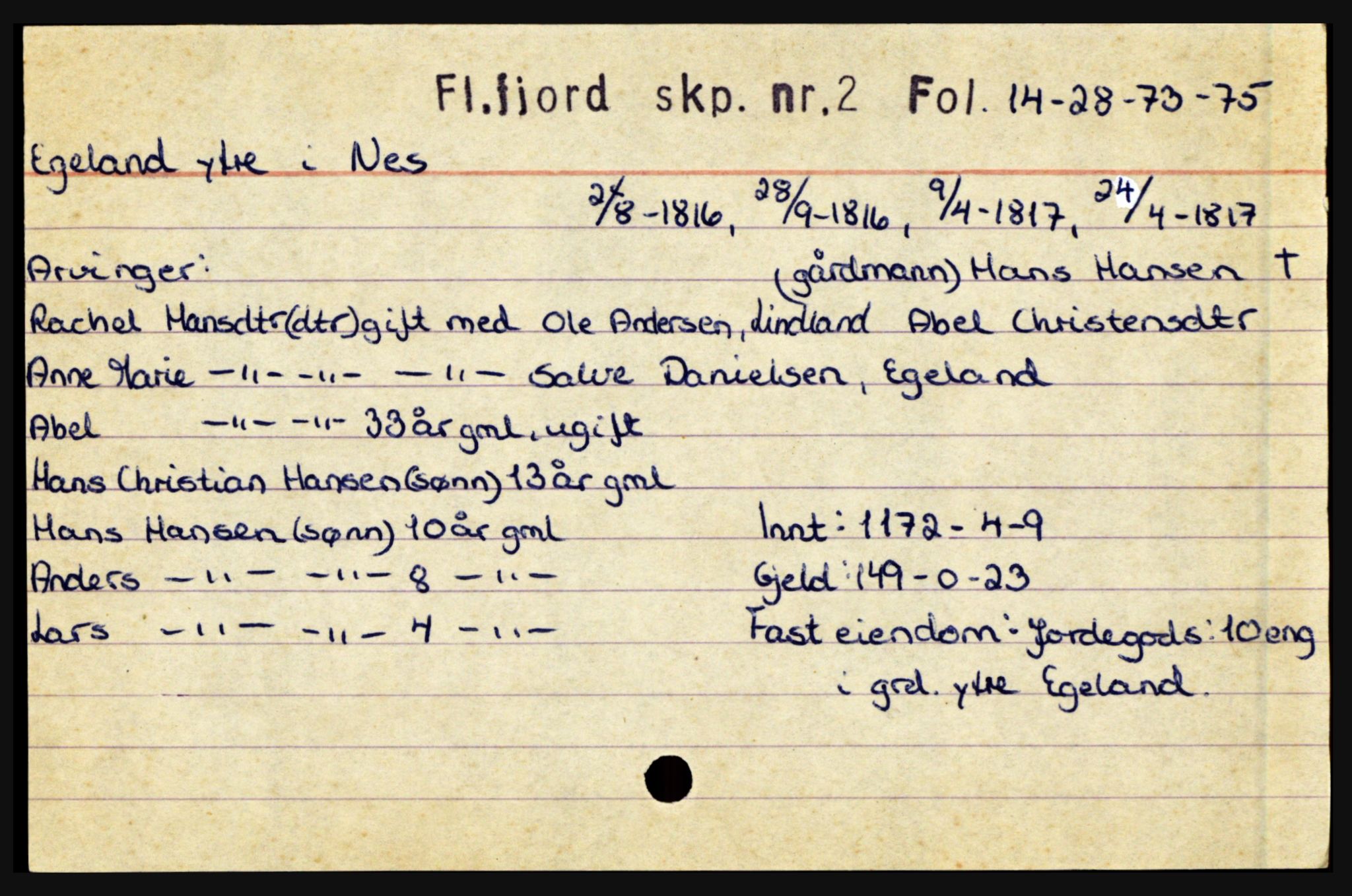 Flekkefjord sorenskriveri, AV/SAK-1221-0001/H, p. 163