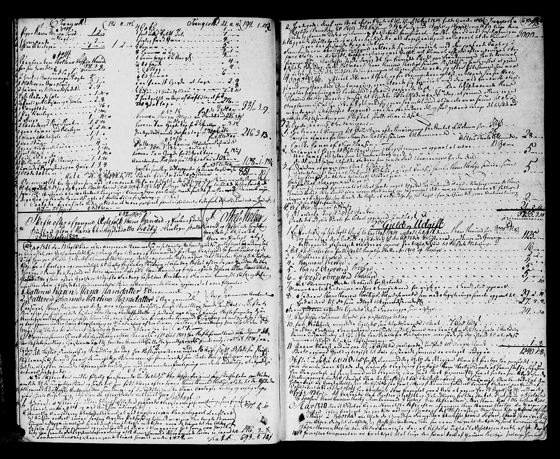 Søndre Jarlsberg sorenskriveri, AV/SAKO-A-129/H/Hb/Hba/L0017: Skifteprotokoll, 1820-1826, p. 13b-14a