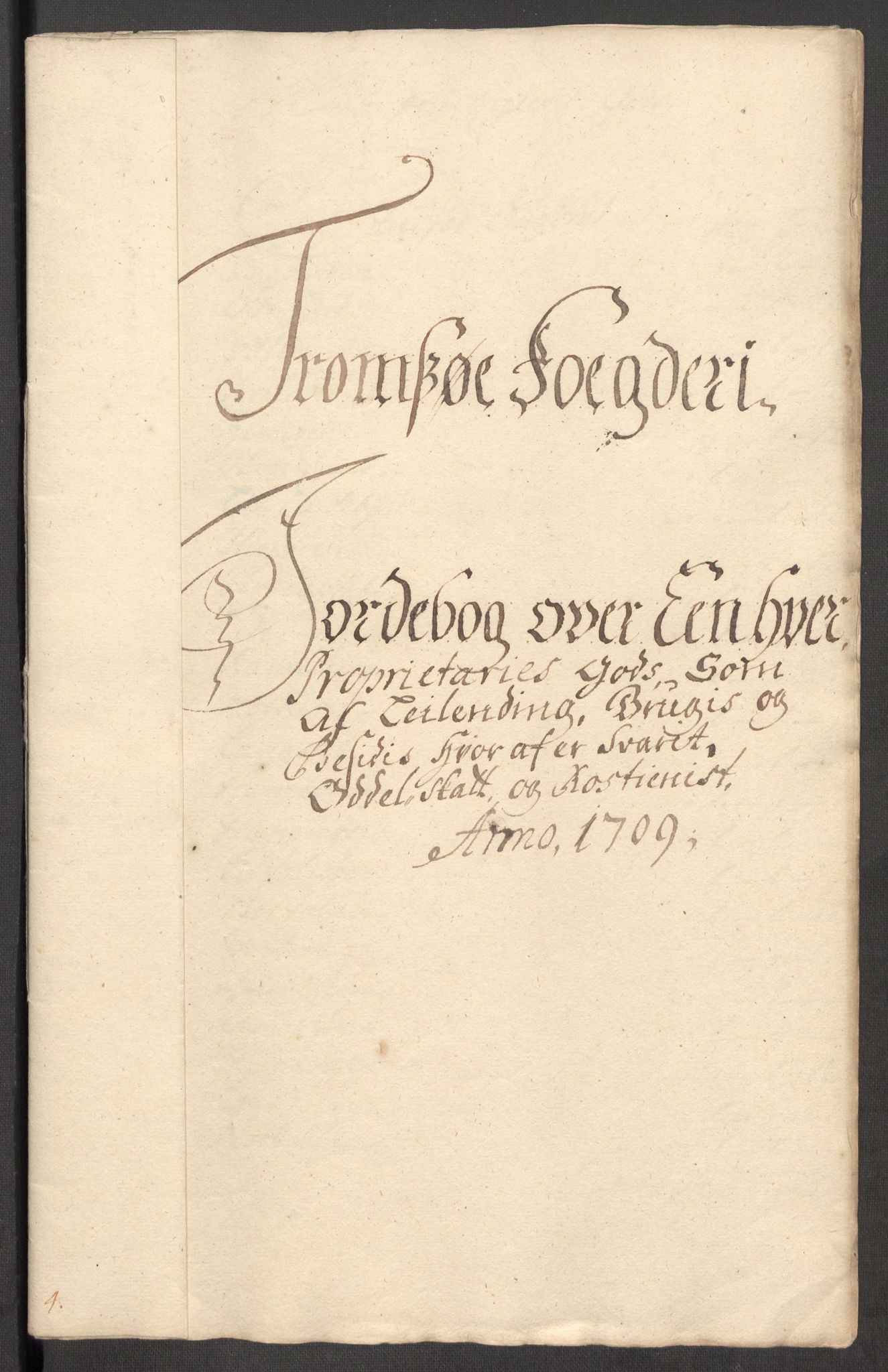 Rentekammeret inntil 1814, Reviderte regnskaper, Fogderegnskap, RA/EA-4092/R68/L4757: Fogderegnskap Senja og Troms, 1708-1710, p. 197