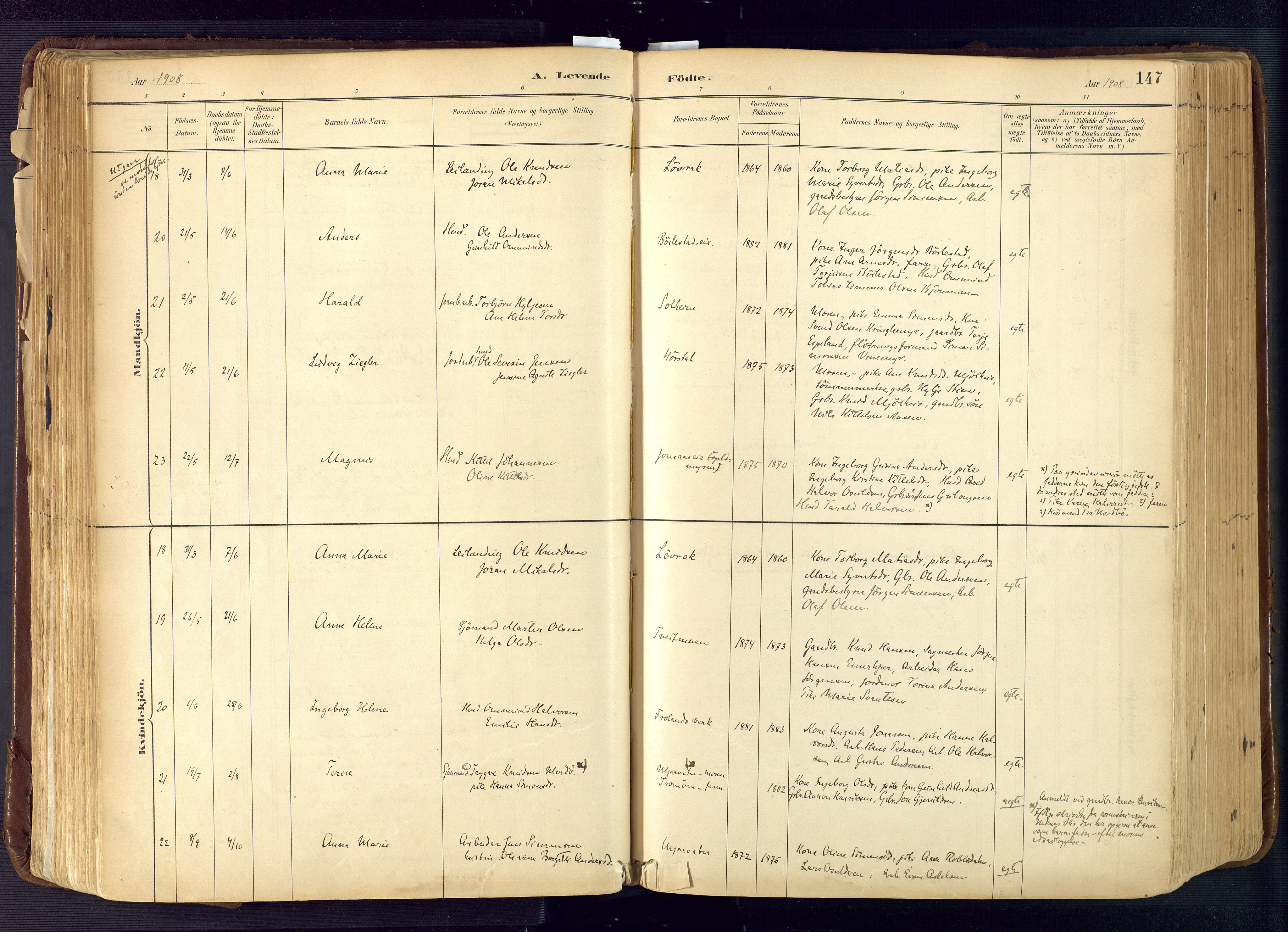 Froland sokneprestkontor, AV/SAK-1111-0013/F/Fa/L0005: Parish register (official) no. A 5, 1882-1921, p. 147