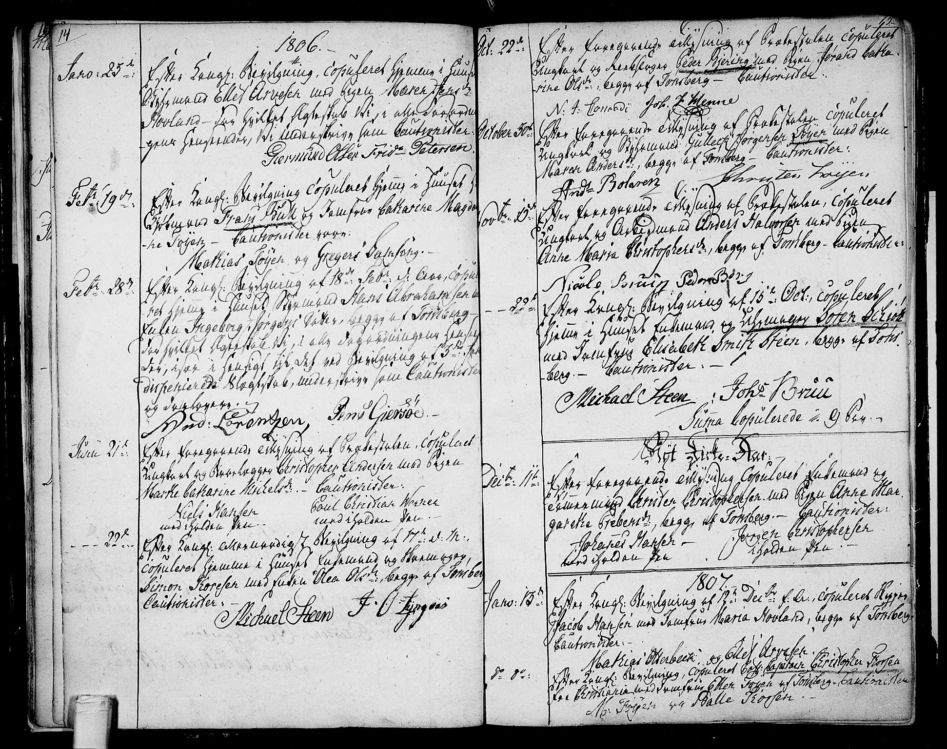 Tønsberg kirkebøker, SAKO/A-330/F/Fa/L0003: Parish register (official) no. I 3, 1797-1814, p. 14-15