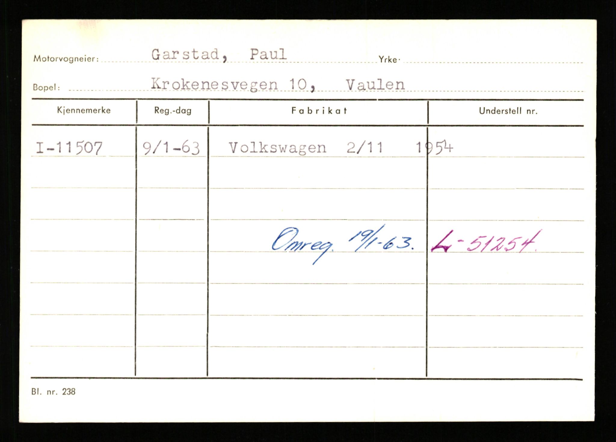 Stavanger trafikkstasjon, SAST/A-101942/0/G/L0003: Registreringsnummer: 10466 - 15496, 1930-1971, p. 1095