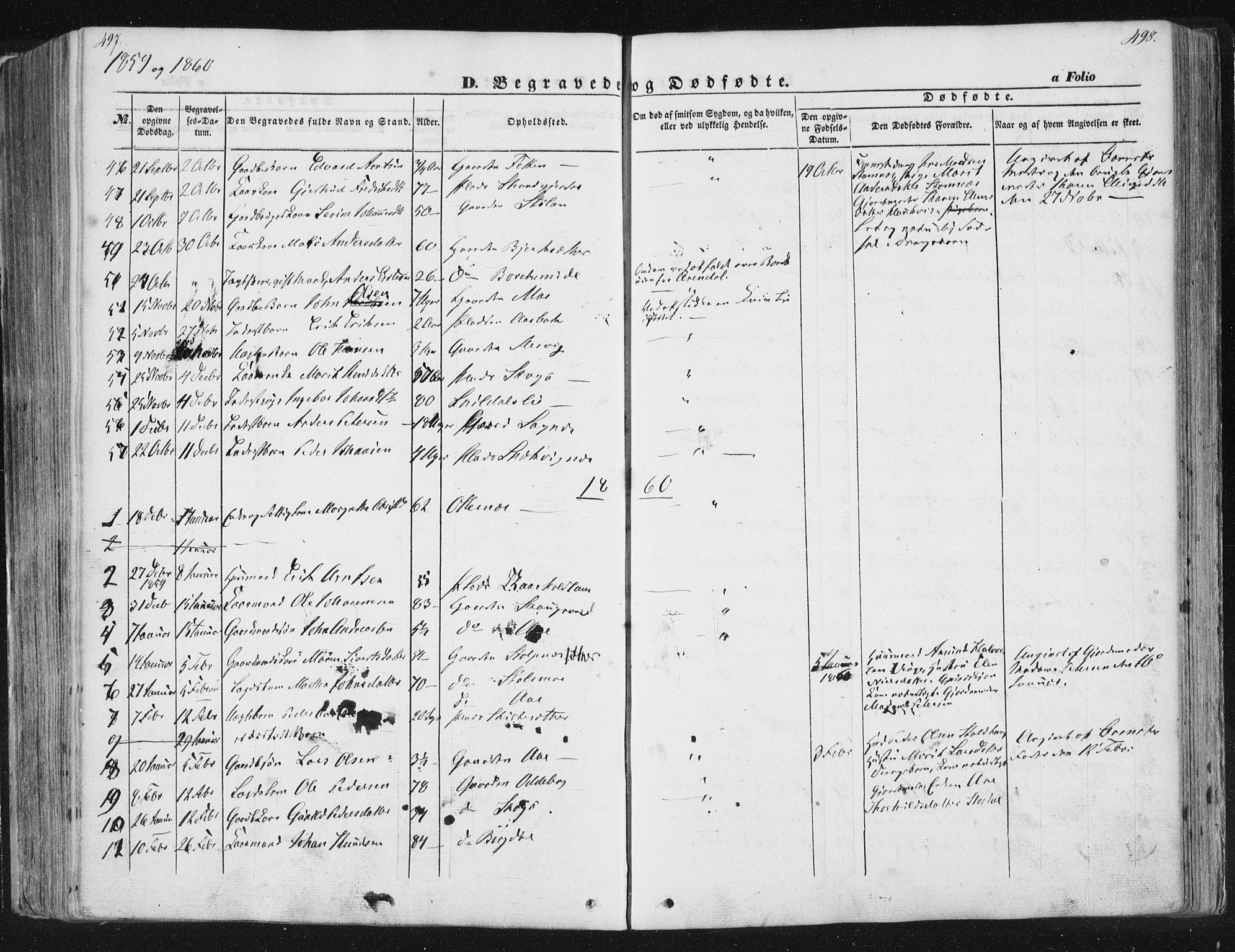 Ministerialprotokoller, klokkerbøker og fødselsregistre - Sør-Trøndelag, SAT/A-1456/630/L0494: Parish register (official) no. 630A07, 1852-1868, p. 497-498