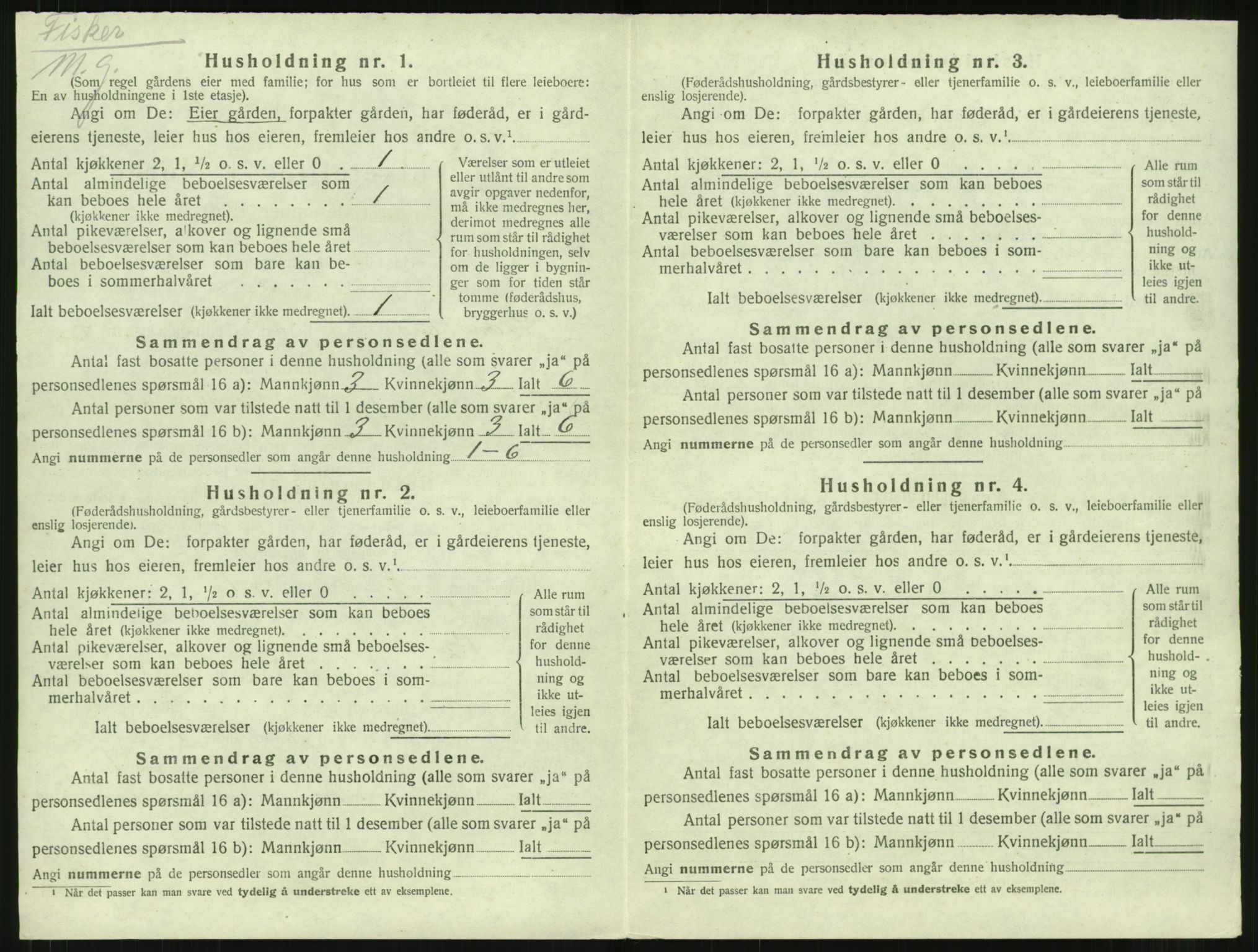 SAT, 1920 census for Stemshaug, 1920, p. 279