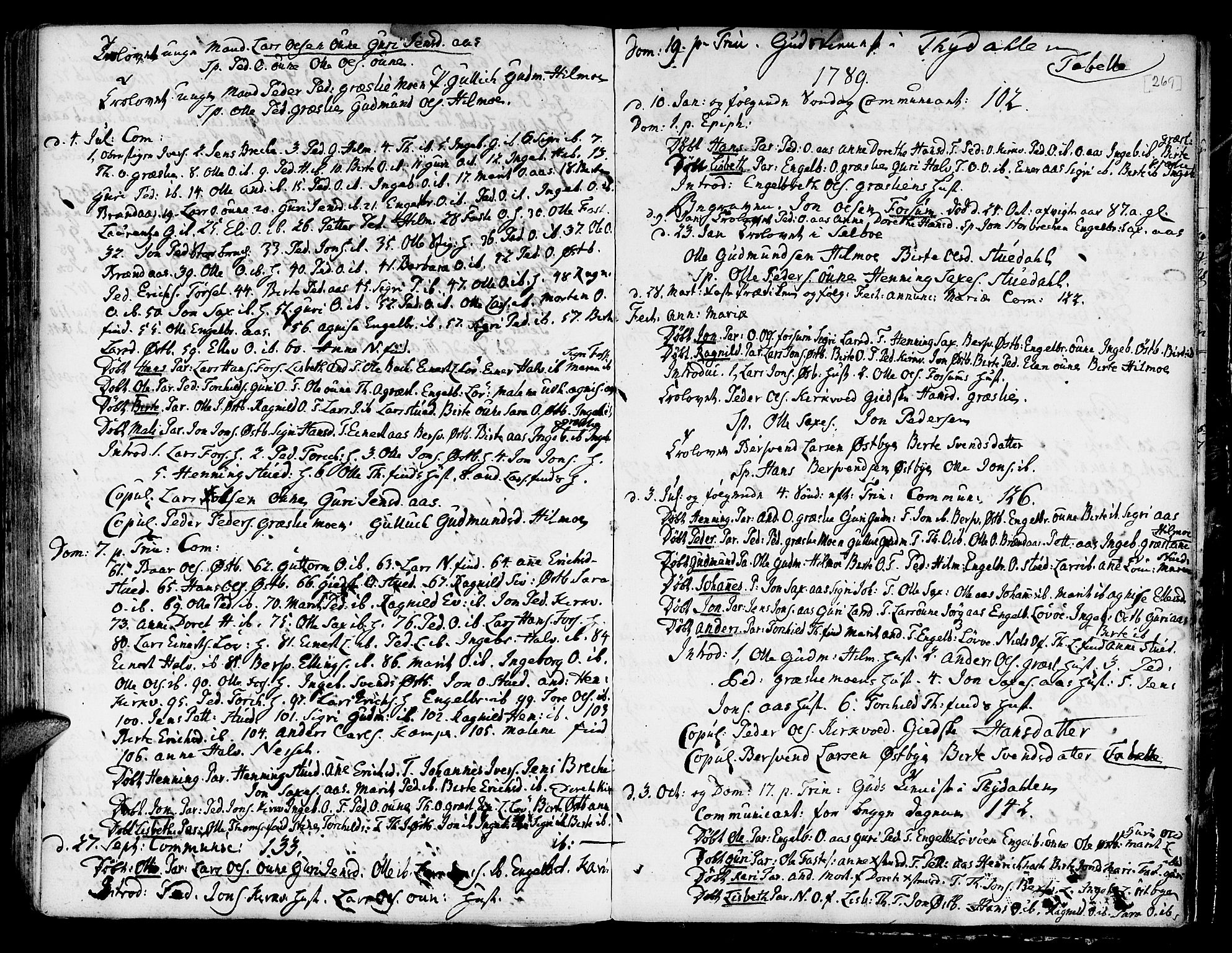 Ministerialprotokoller, klokkerbøker og fødselsregistre - Sør-Trøndelag, SAT/A-1456/695/L1139: Parish register (official) no. 695A02 /2, 1776-1790, p. 269