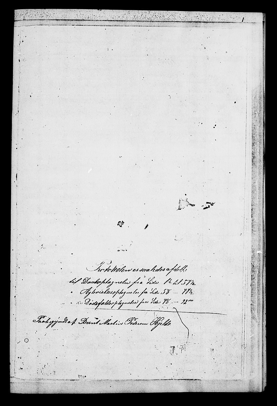 Ministerialprotokoller, klokkerbøker og fødselsregistre - Sør-Trøndelag, SAT/A-1456/652/L0653: Parish register (copy) no. 652C01, 1866-1910, p. 1
