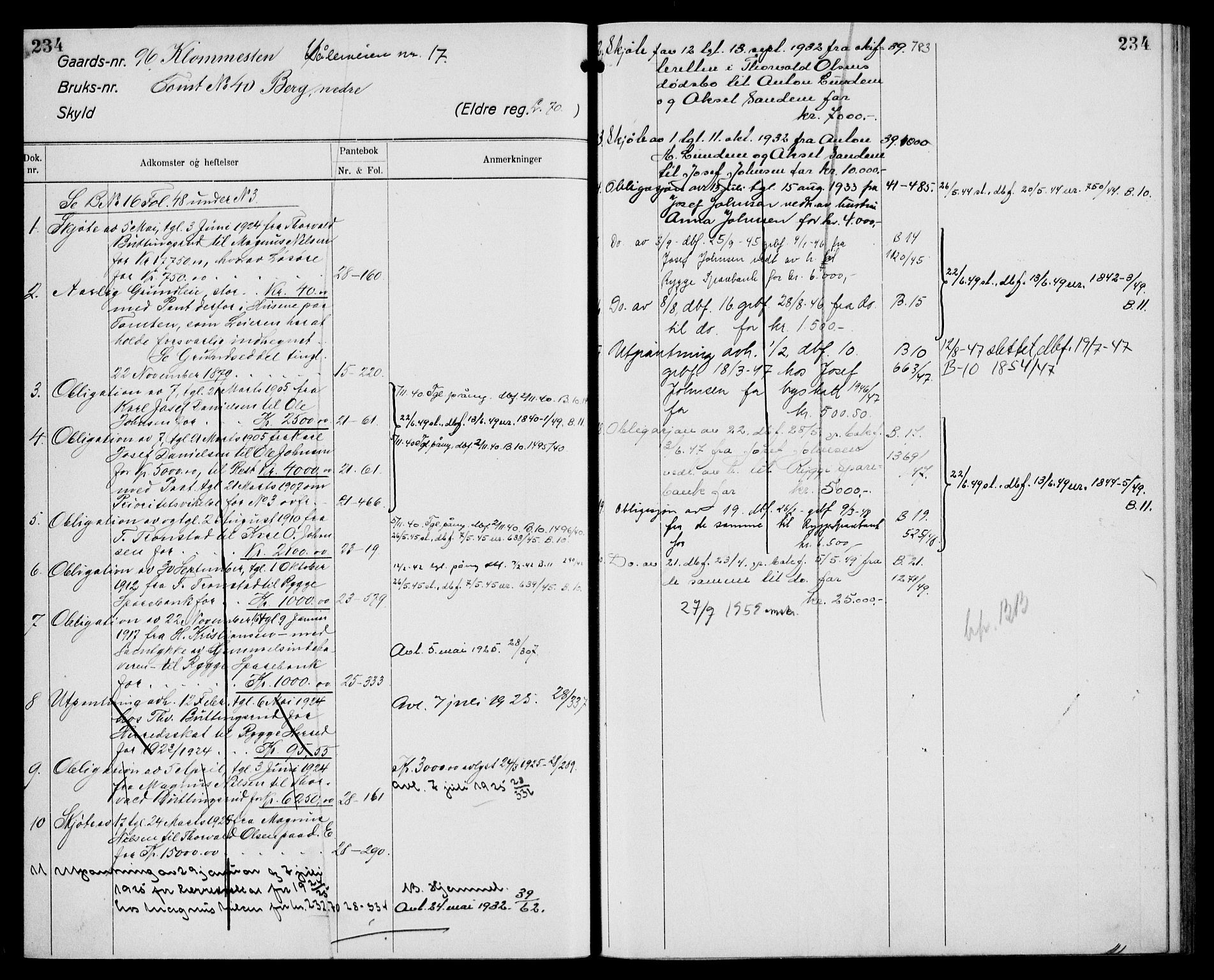 Moss sorenskriveri, SAO/A-10168: Mortgage register no. VIII 10, 1876-1960, p. 234