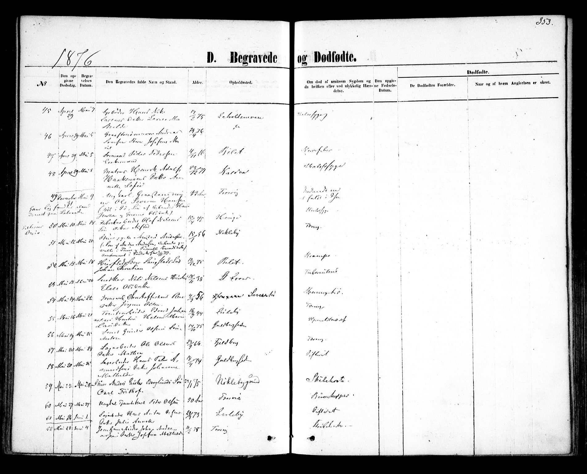 Glemmen prestekontor Kirkebøker, AV/SAO-A-10908/F/Fa/L0009: Parish register (official) no. 9, 1871-1878, p. 353