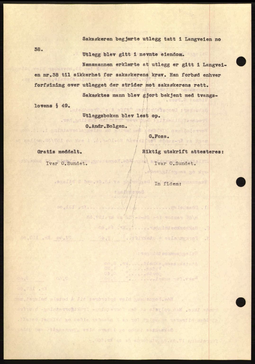 Kristiansund byfogd, AV/SAT-A-4587/A/27: Mortgage book no. 26, 1931-1933, Deed date: 22.11.1932