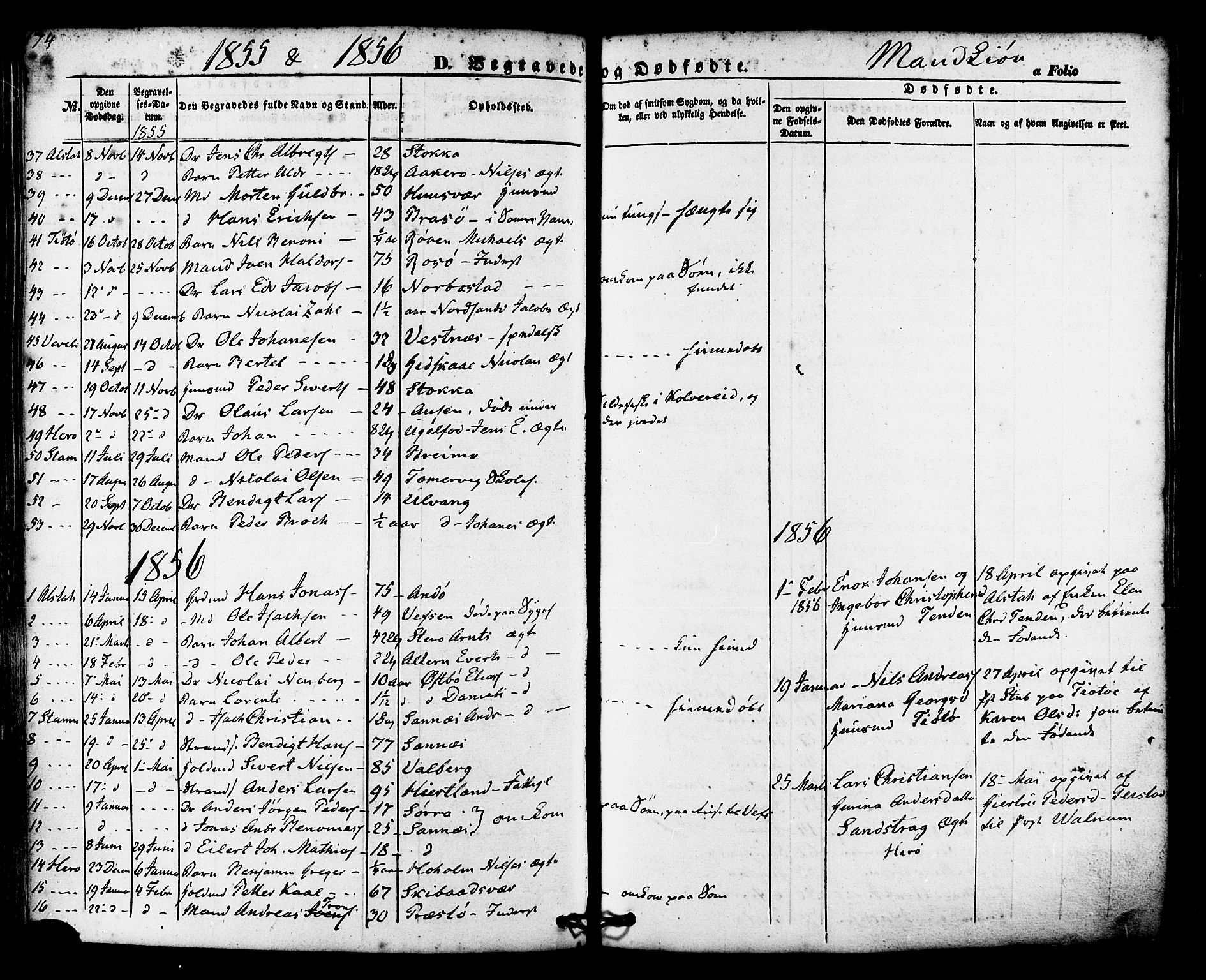 Ministerialprotokoller, klokkerbøker og fødselsregistre - Nordland, AV/SAT-A-1459/830/L0448: Parish register (official) no. 830A12, 1855-1878, p. 174