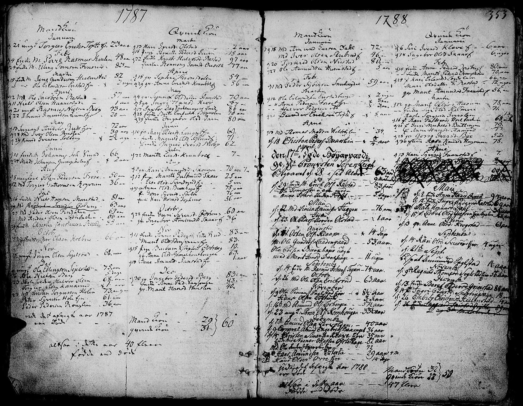 Gausdal prestekontor, AV/SAH-PREST-090/H/Ha/Haa/L0003: Parish register (official) no. 3, 1758-1809, p. 353