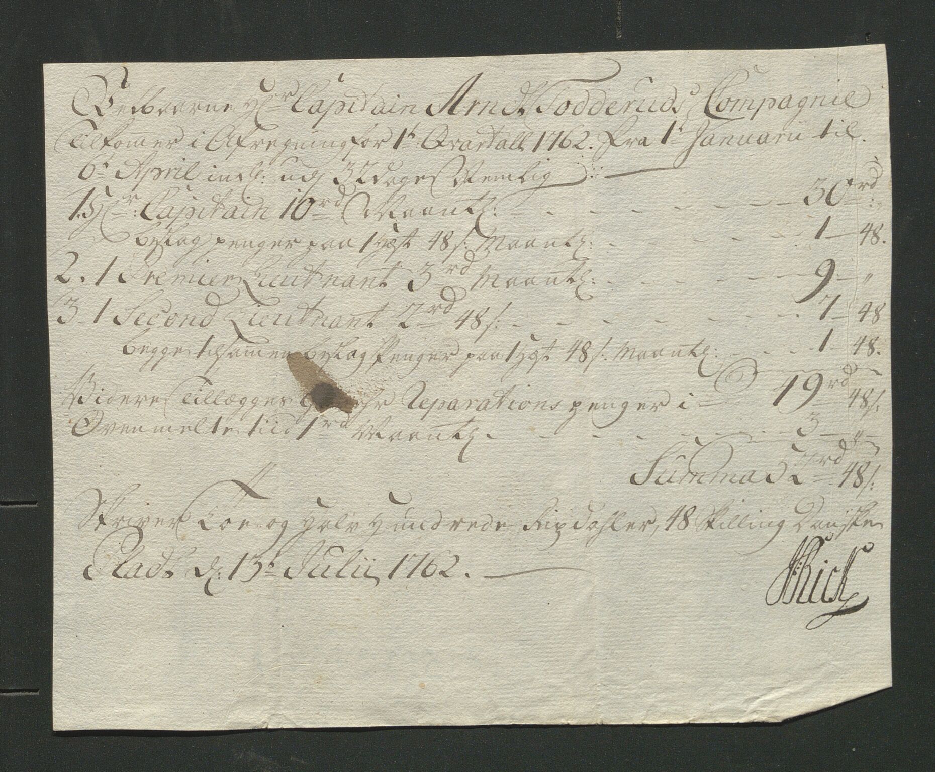 Åker i Vang, Hedmark, og familien Todderud, AV/SAH-ARK-010/J/Jc/L0002: Korrespondanse, 1753-1762, p. 456