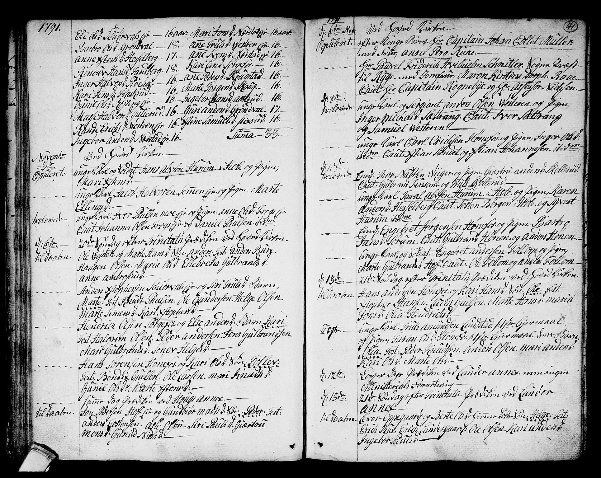 Norderhov kirkebøker, SAKO/A-237/F/Fa/L0006: Parish register (official) no. 6, 1789-1811, p. 41