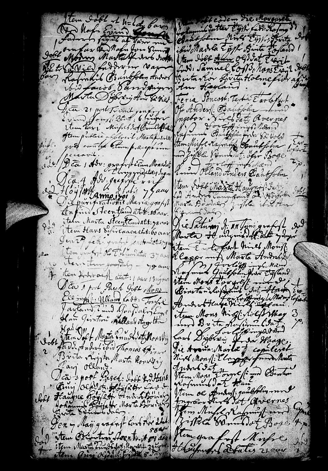 Os sokneprestembete, SAB/A-99929: Parish register (official) no. A 4, 1669-1760, p. 33