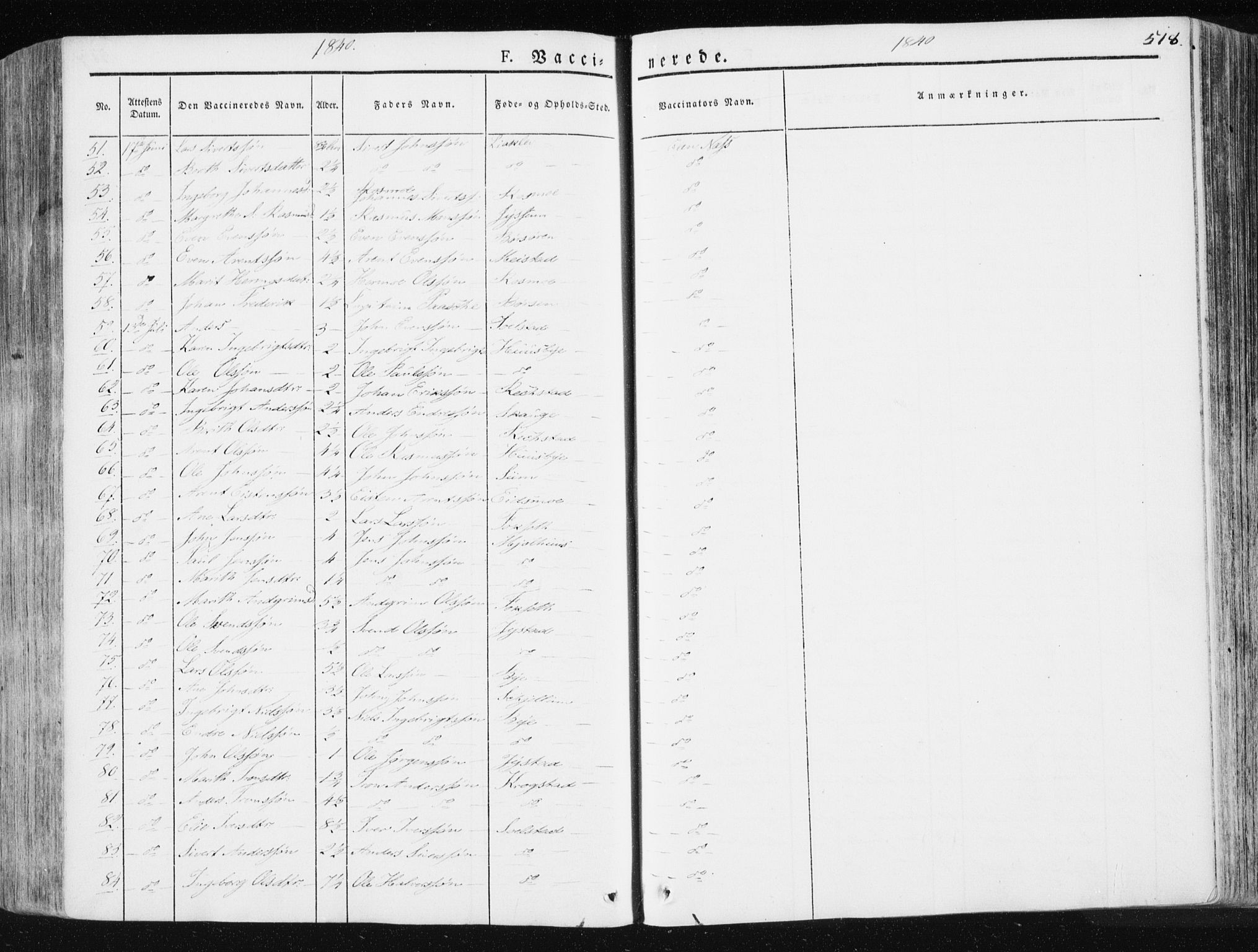 Ministerialprotokoller, klokkerbøker og fødselsregistre - Sør-Trøndelag, AV/SAT-A-1456/665/L0771: Parish register (official) no. 665A06, 1830-1856, p. 518