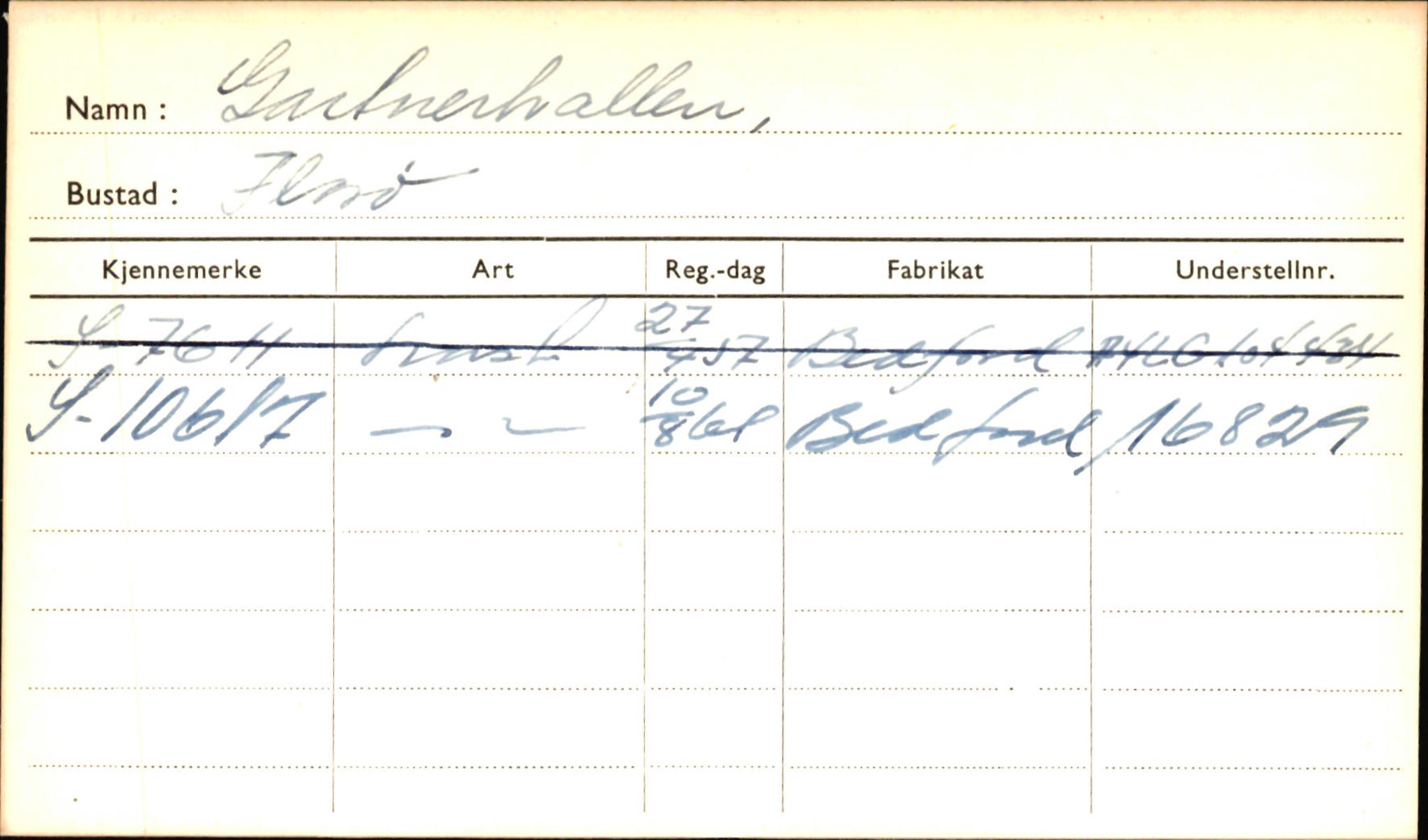 Statens vegvesen, Sogn og Fjordane vegkontor, AV/SAB-A-5301/4/F/L0001D: Eigarregister Fjordane til 1.6.1961, 1930-1961, p. 320