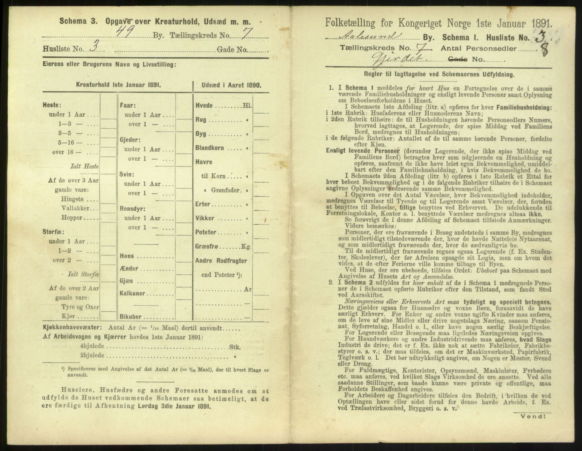 RA, 1891 census for 1501 Ålesund, 1891, p. 550