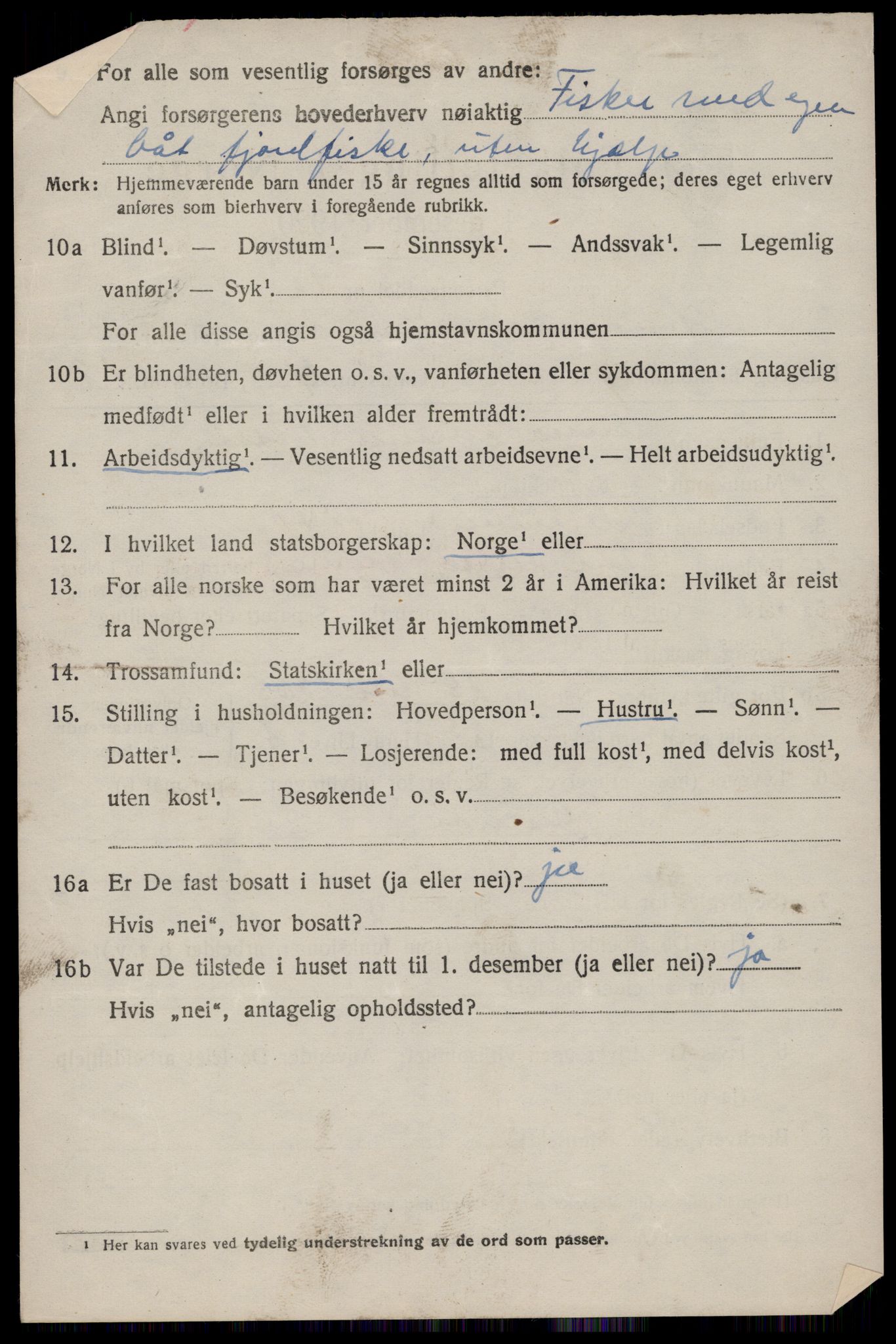 SAST, 1920 census for Hetland, 1920, p. 6258