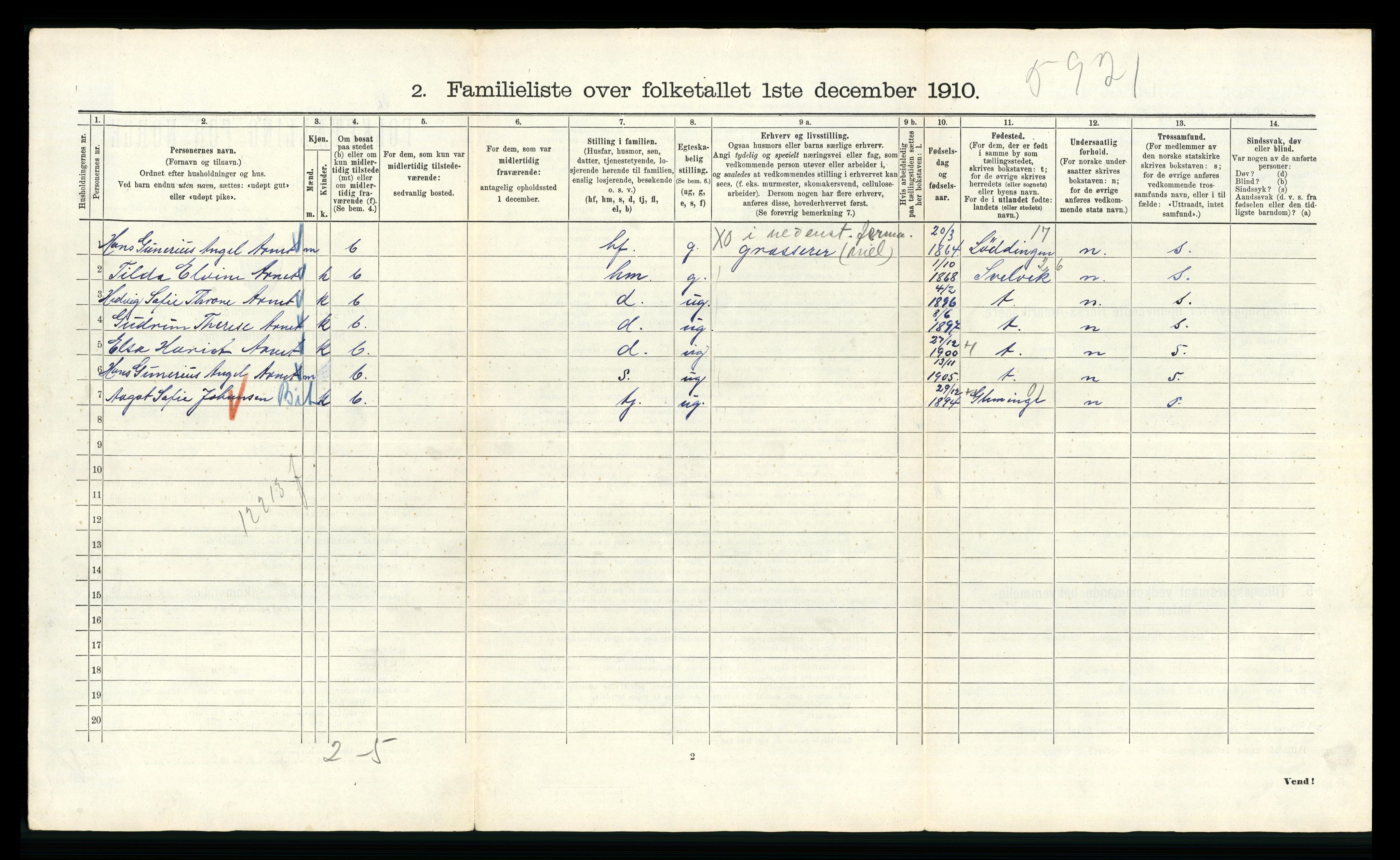 RA, 1910 census for Kristiania, 1910, p. 89524