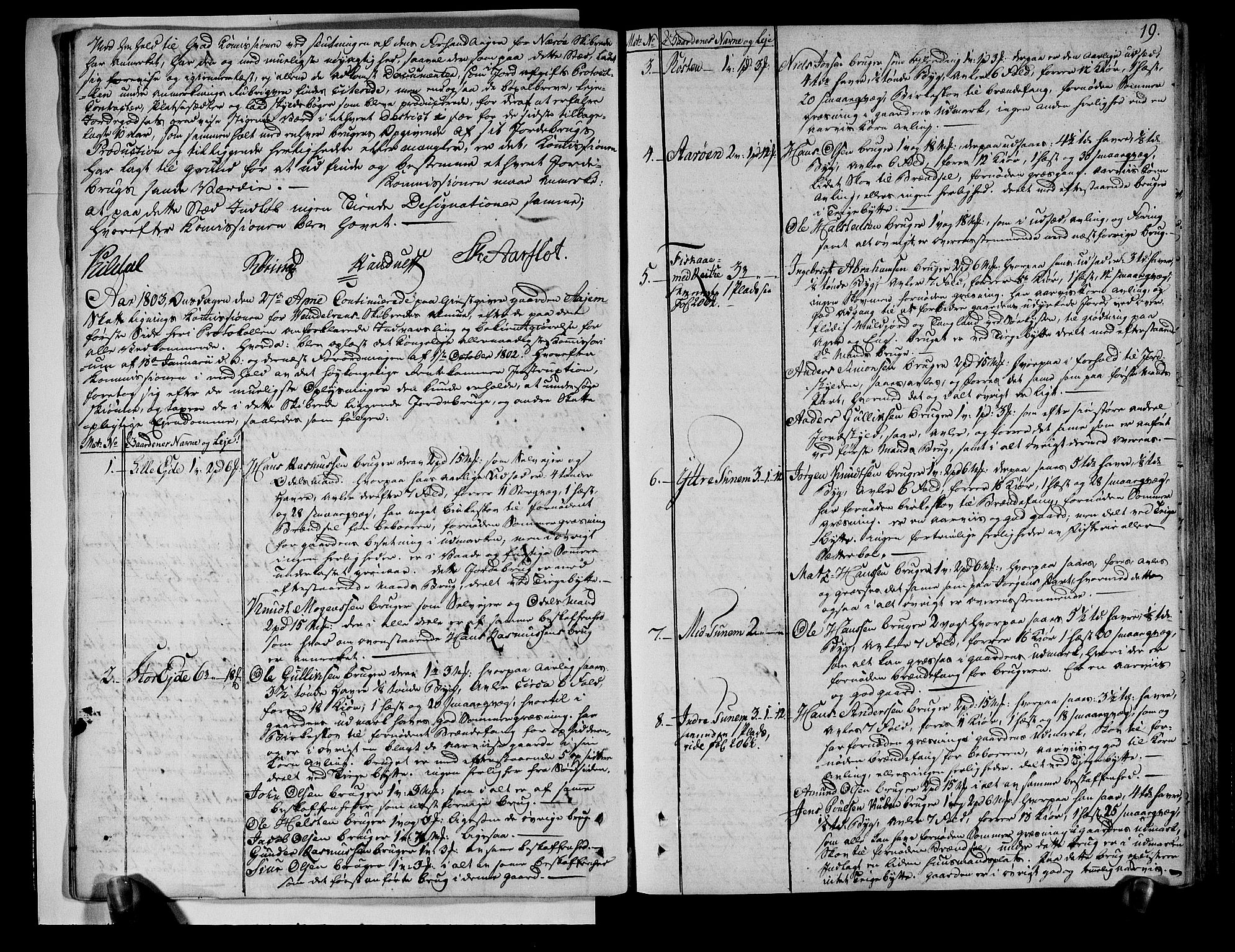 Rentekammeret inntil 1814, Realistisk ordnet avdeling, AV/RA-EA-4070/N/Ne/Nea/L0122: Sunnmøre fogderi. Deliberasjonsprotokoll, 1803, p. 22