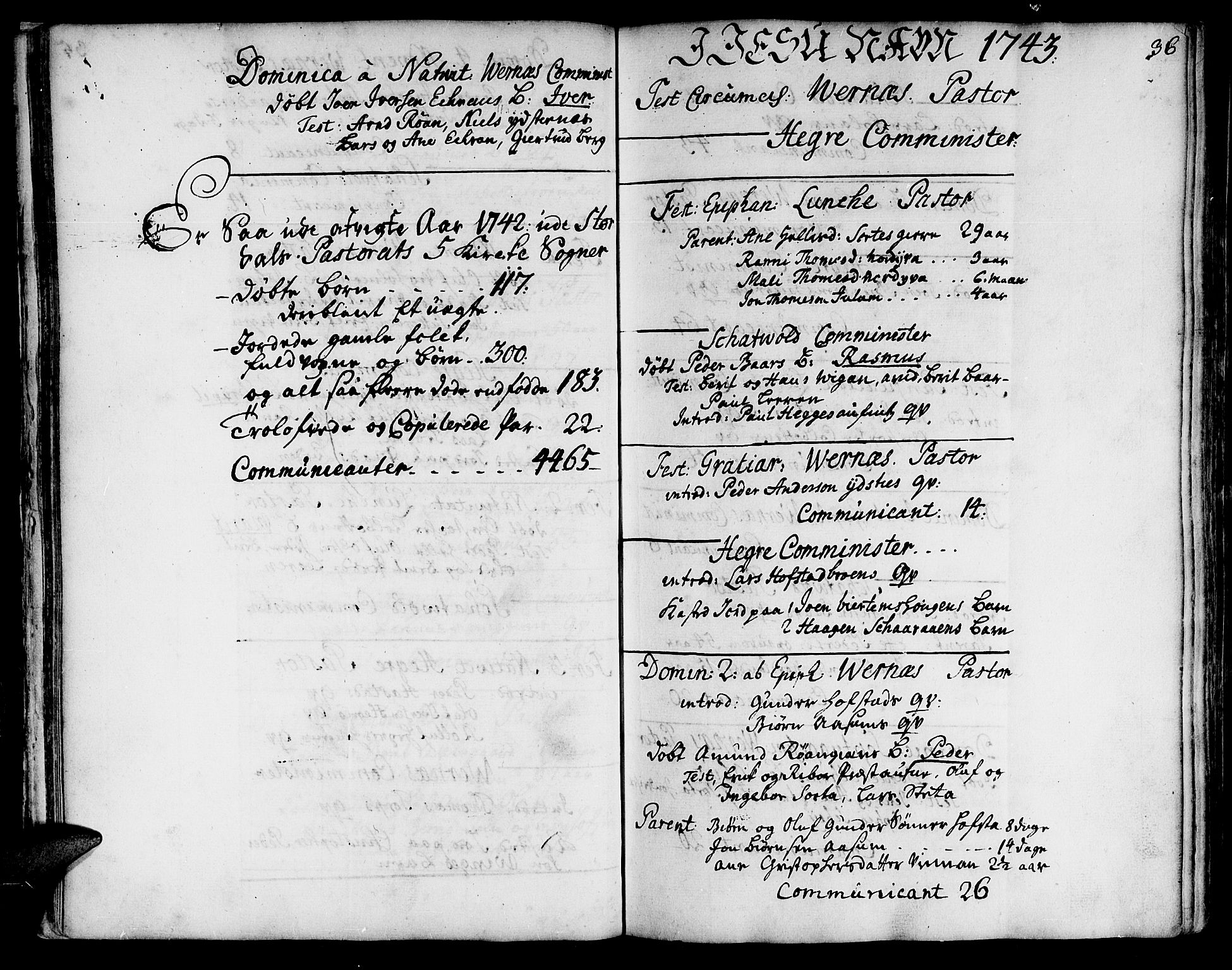 Ministerialprotokoller, klokkerbøker og fødselsregistre - Nord-Trøndelag, AV/SAT-A-1458/709/L0056: Parish register (official) no. 709A04, 1740-1756, p. 36