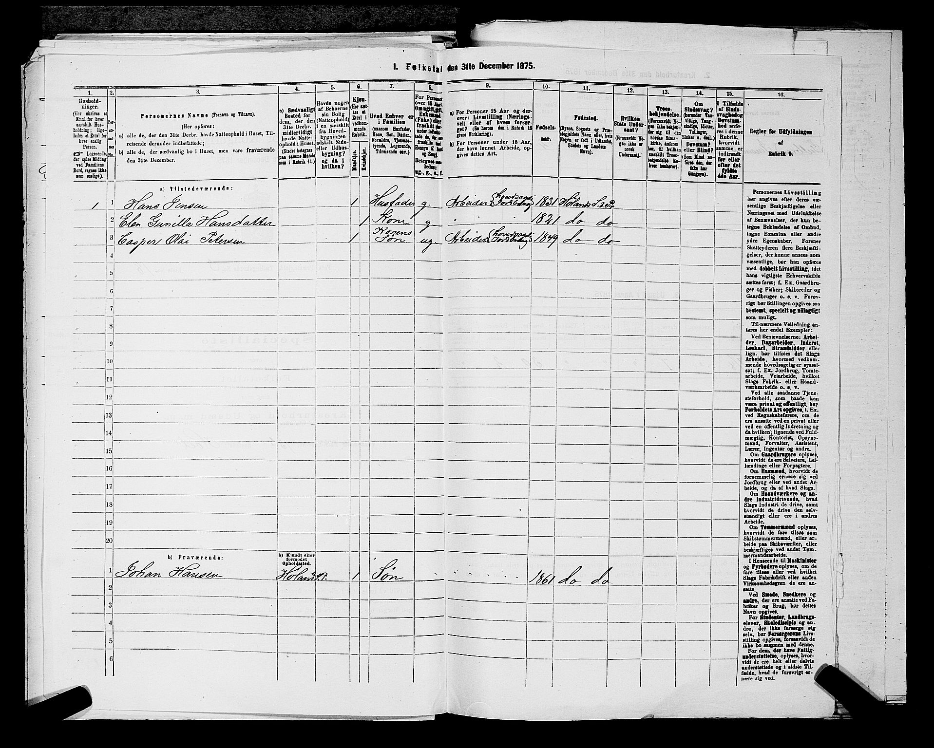 RA, 1875 census for 0227P Fet, 1875, p. 440