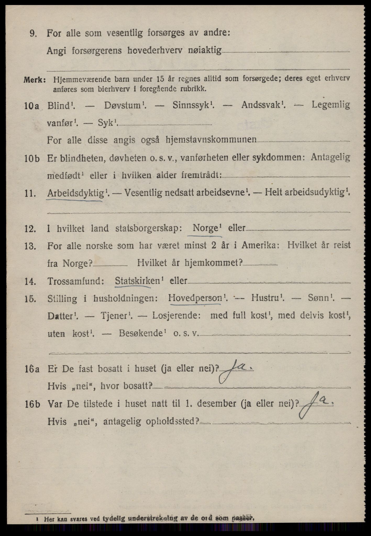 SAT, 1920 census for Ørsta, 1920, p. 3081