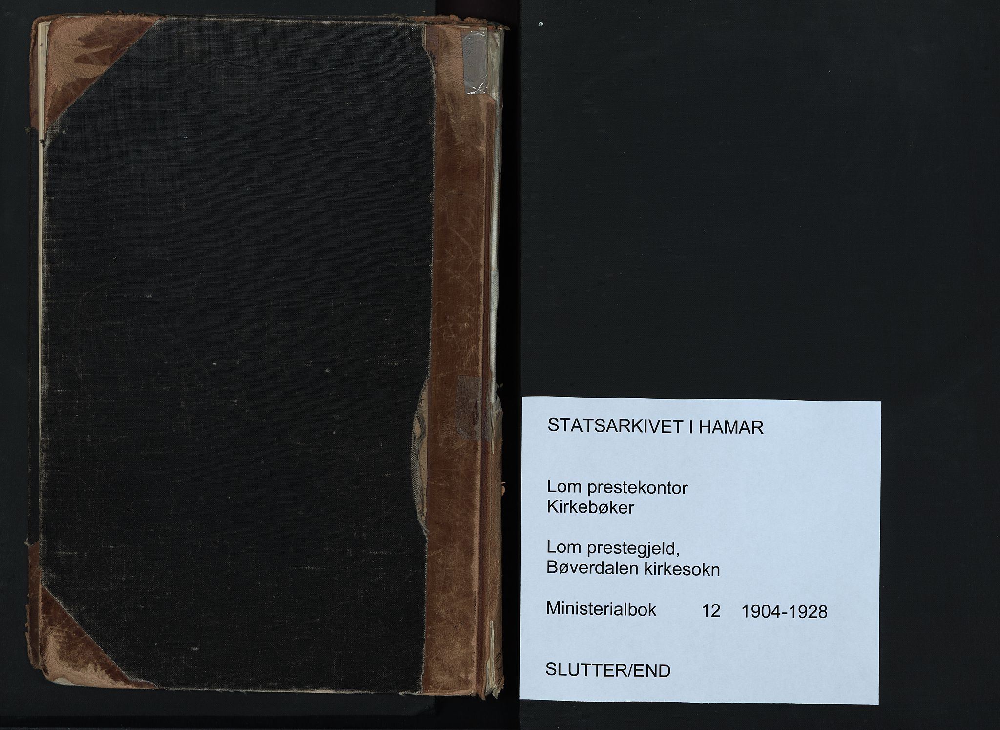 Lom prestekontor, AV/SAH-PREST-070/K/L0012: Parish register (official) no. 12, 1904-1928