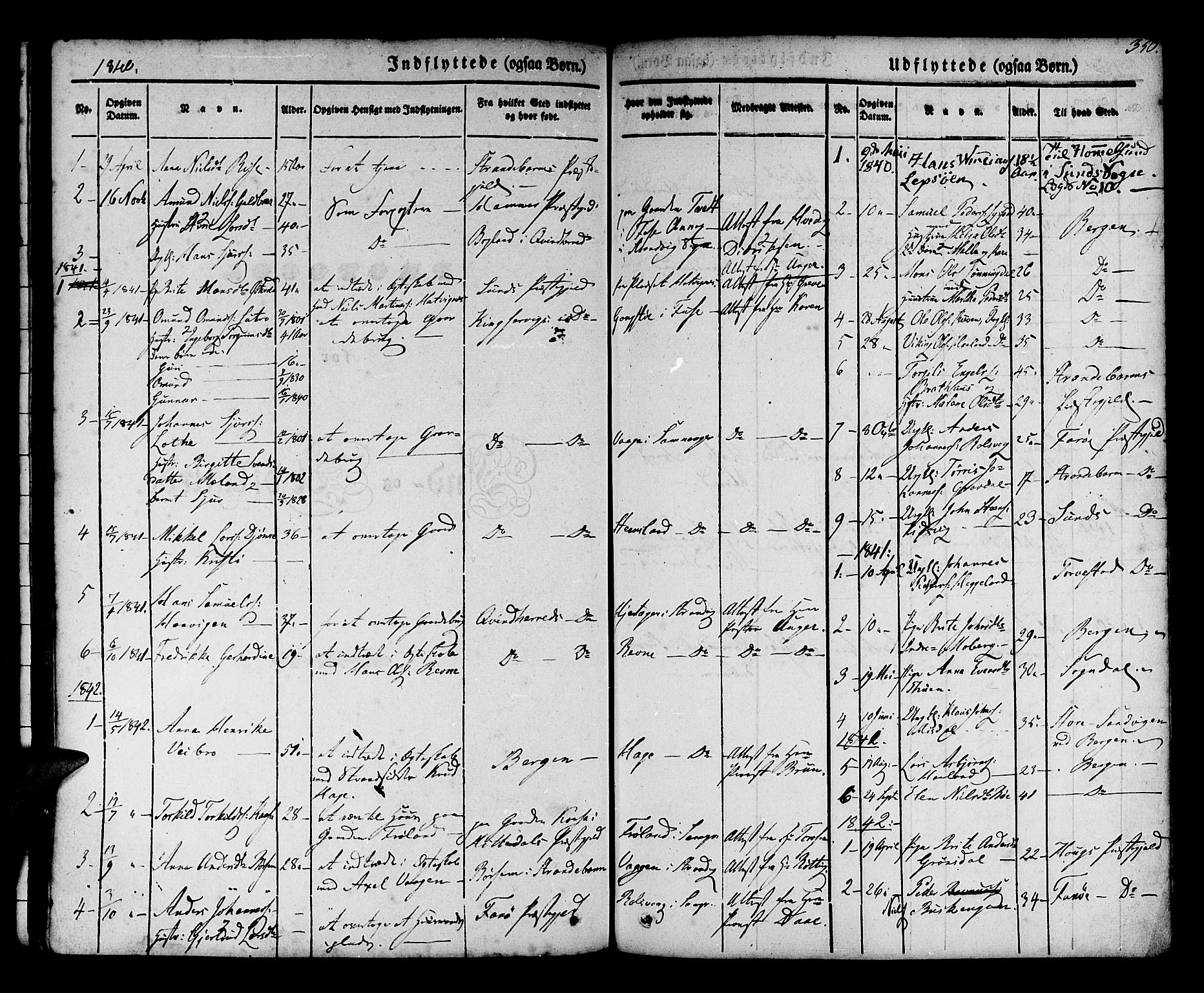 Os sokneprestembete, SAB/A-99929: Parish register (official) no. A 15, 1839-1851, p. 350