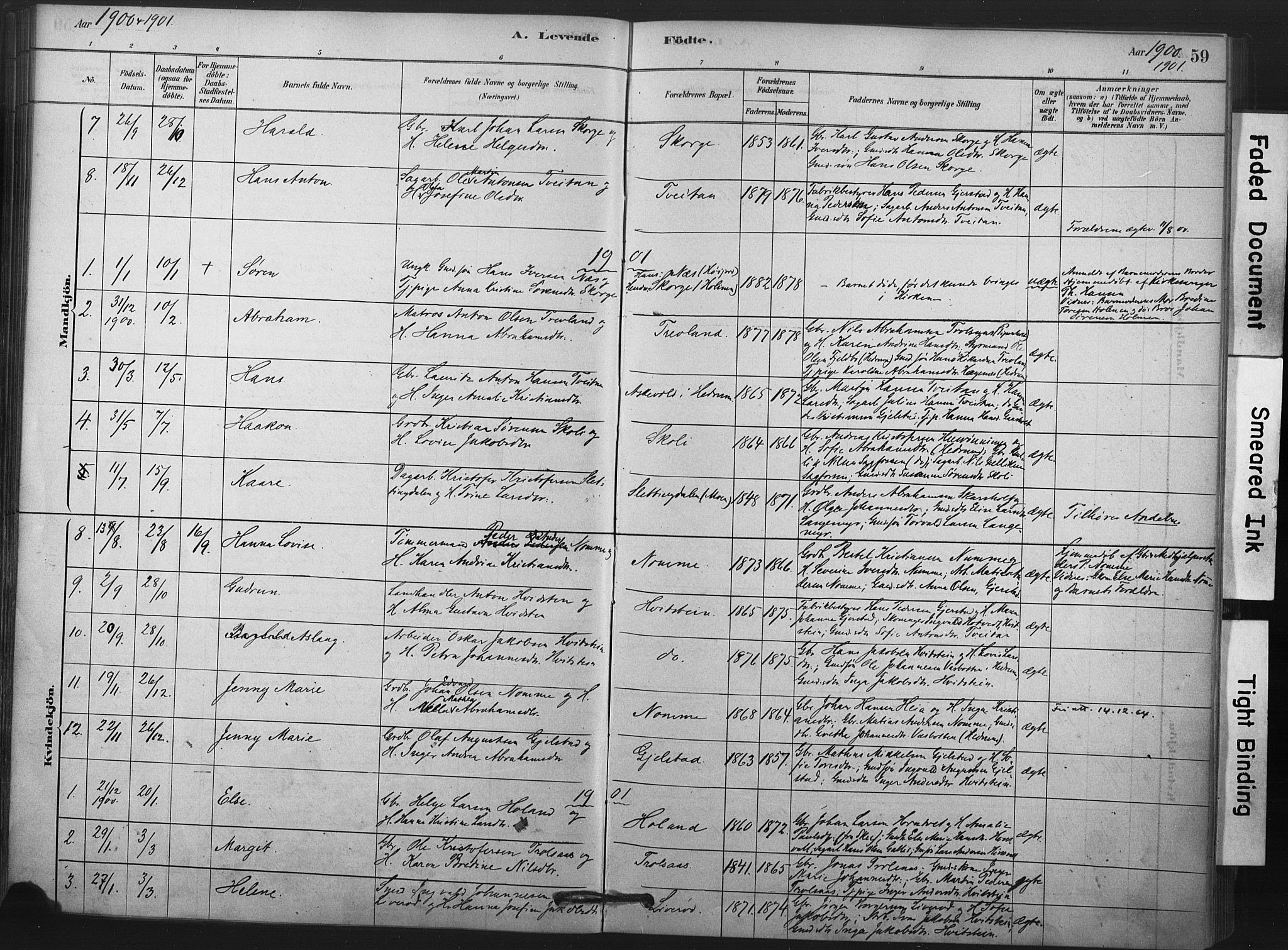 Andebu kirkebøker, AV/SAKO-A-336/F/Fa/L0008: Parish register (official) no. 8, 1878-1902, p. 59