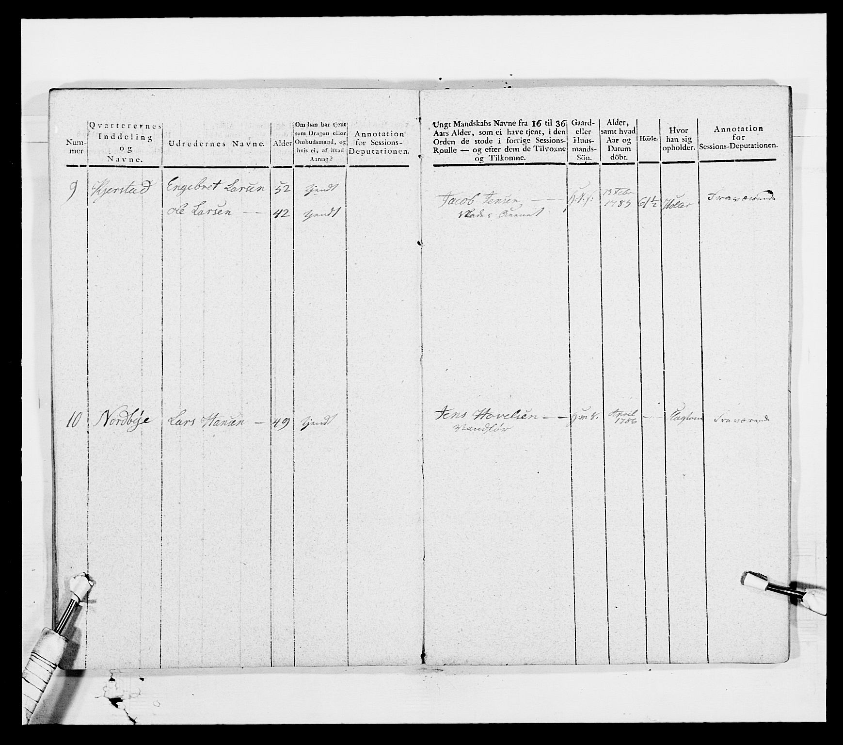 Generalitets- og kommissariatskollegiet, Det kongelige norske kommissariatskollegium, AV/RA-EA-5420/E/Eh/L0003: 1. Sønnafjelske dragonregiment, 1767-1812, p. 696