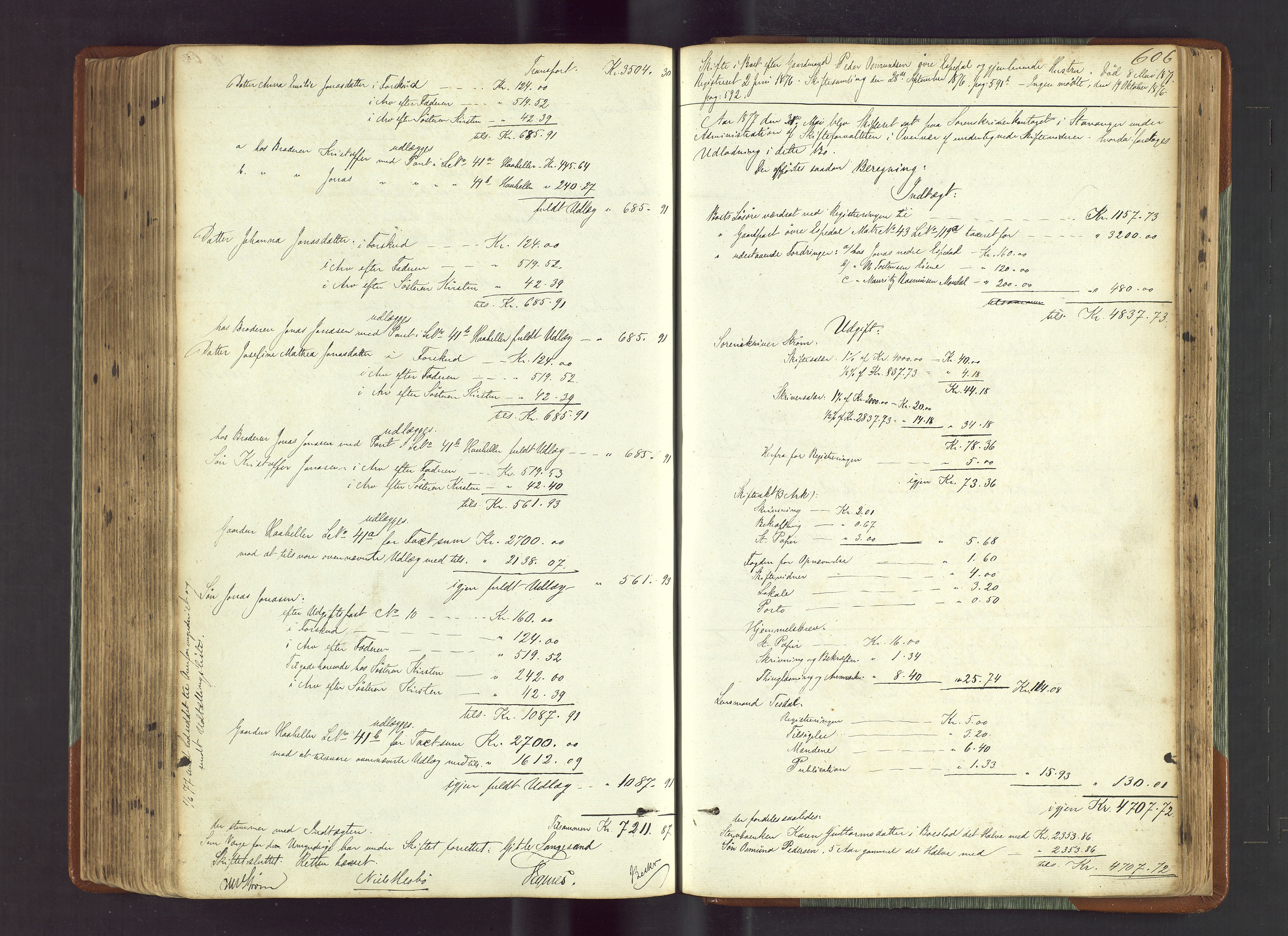 Ryfylke tingrett, AV/SAST-A-100055/001/IV/IVF/L0012b: Skifteforhandlingsprotokoll D1 Høle og Rennesøy, 1847-1880, p. 606