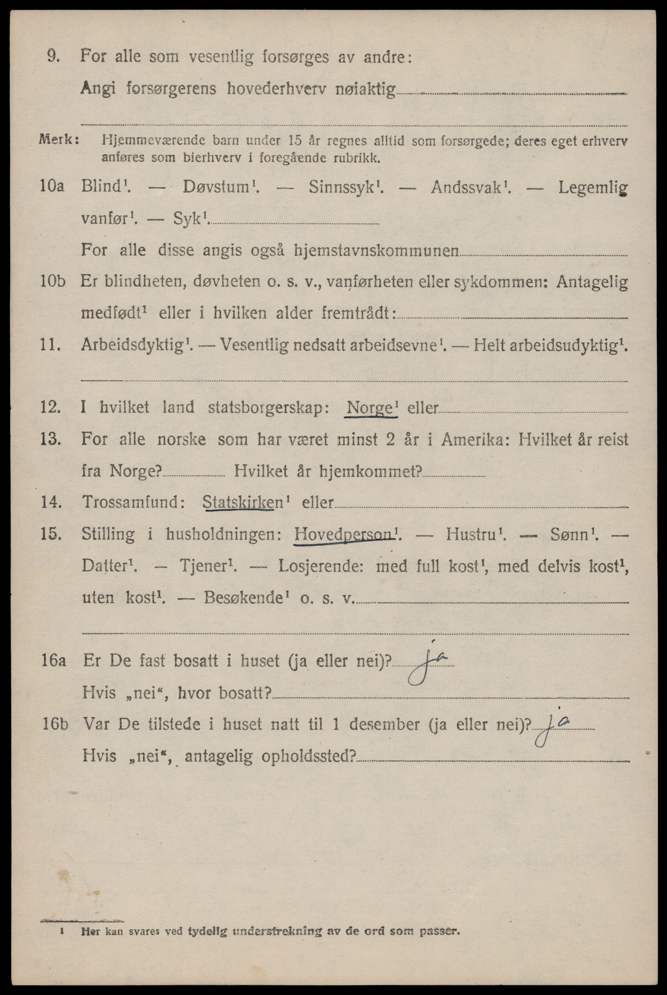 SAST, 1920 census for Strand, 1920, p. 1761