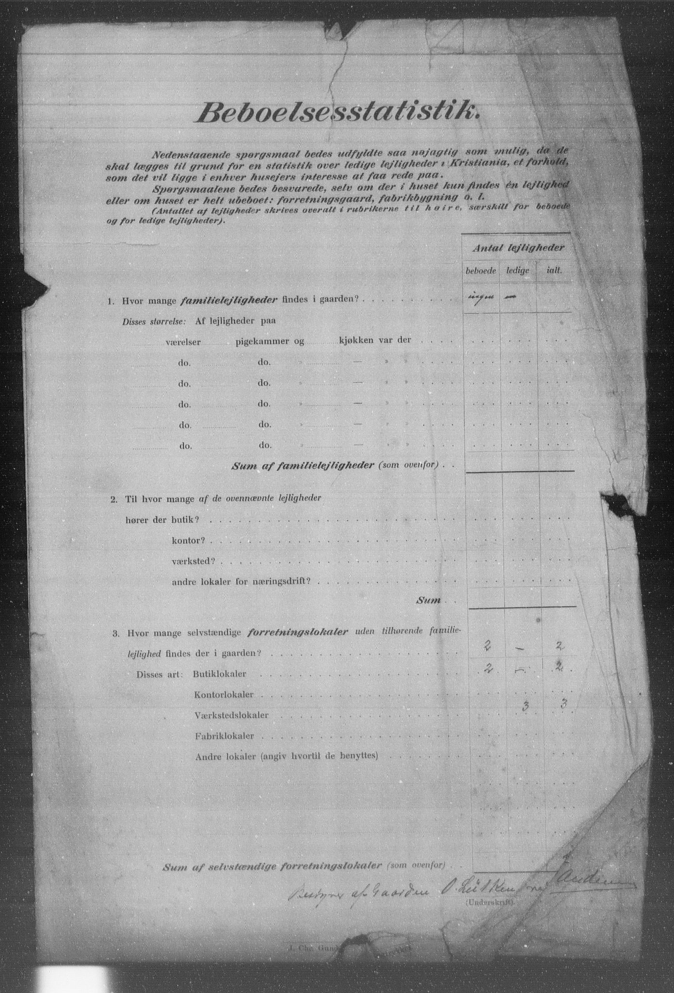 OBA, Municipal Census 1903 for Kristiania, 1903, p. 658