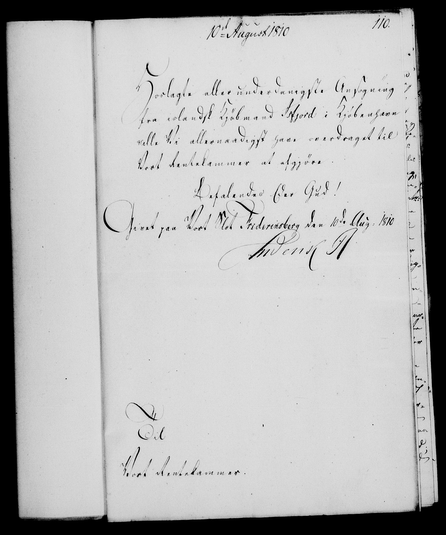 Rentekammeret, Kammerkanselliet, AV/RA-EA-3111/G/Gf/Gfa/L0092: Norsk relasjons- og resolusjonsprotokoll (merket RK 52.92), 1810, p. 431