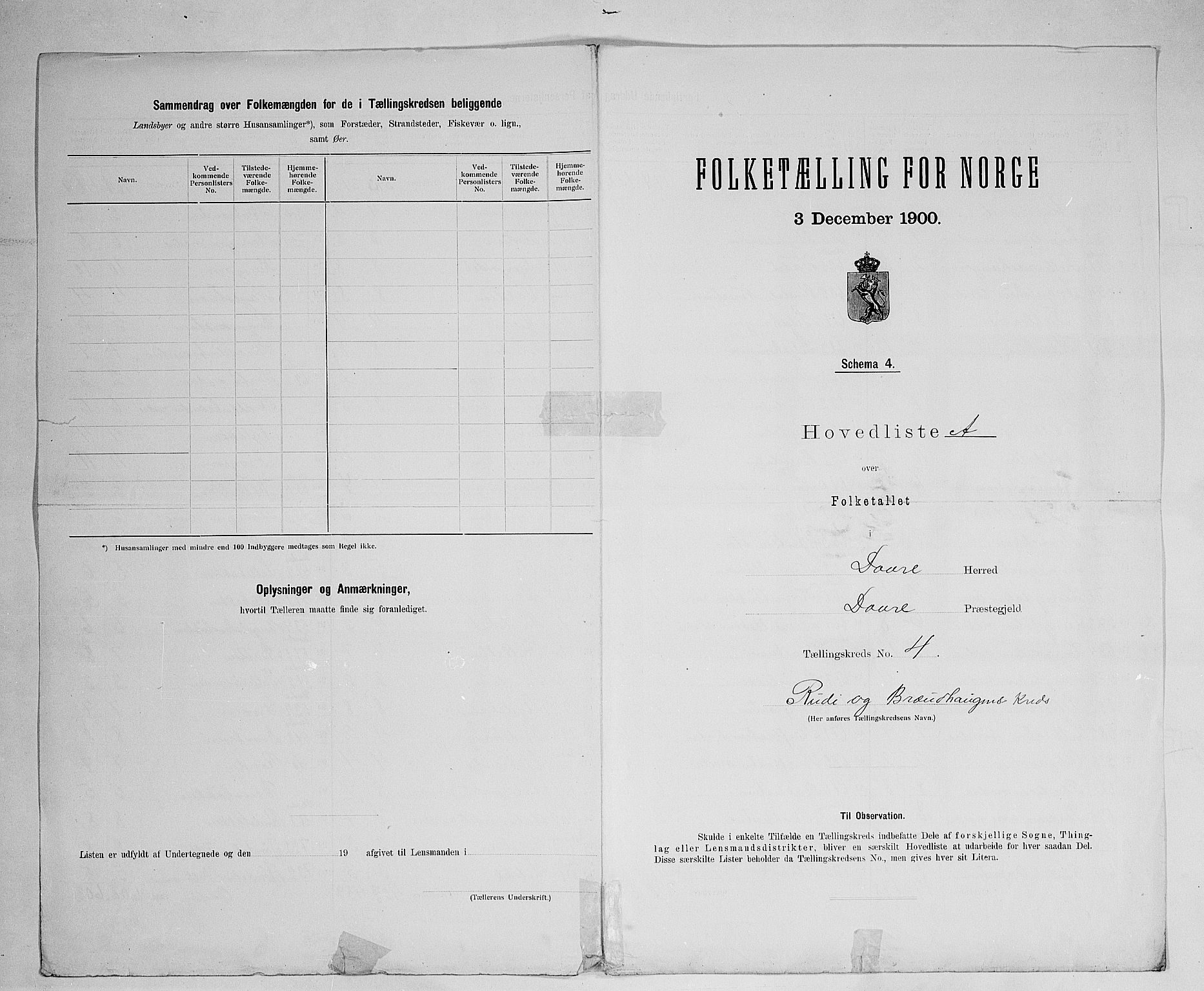 SAH, 1900 census for Dovre, 1900, p. 15