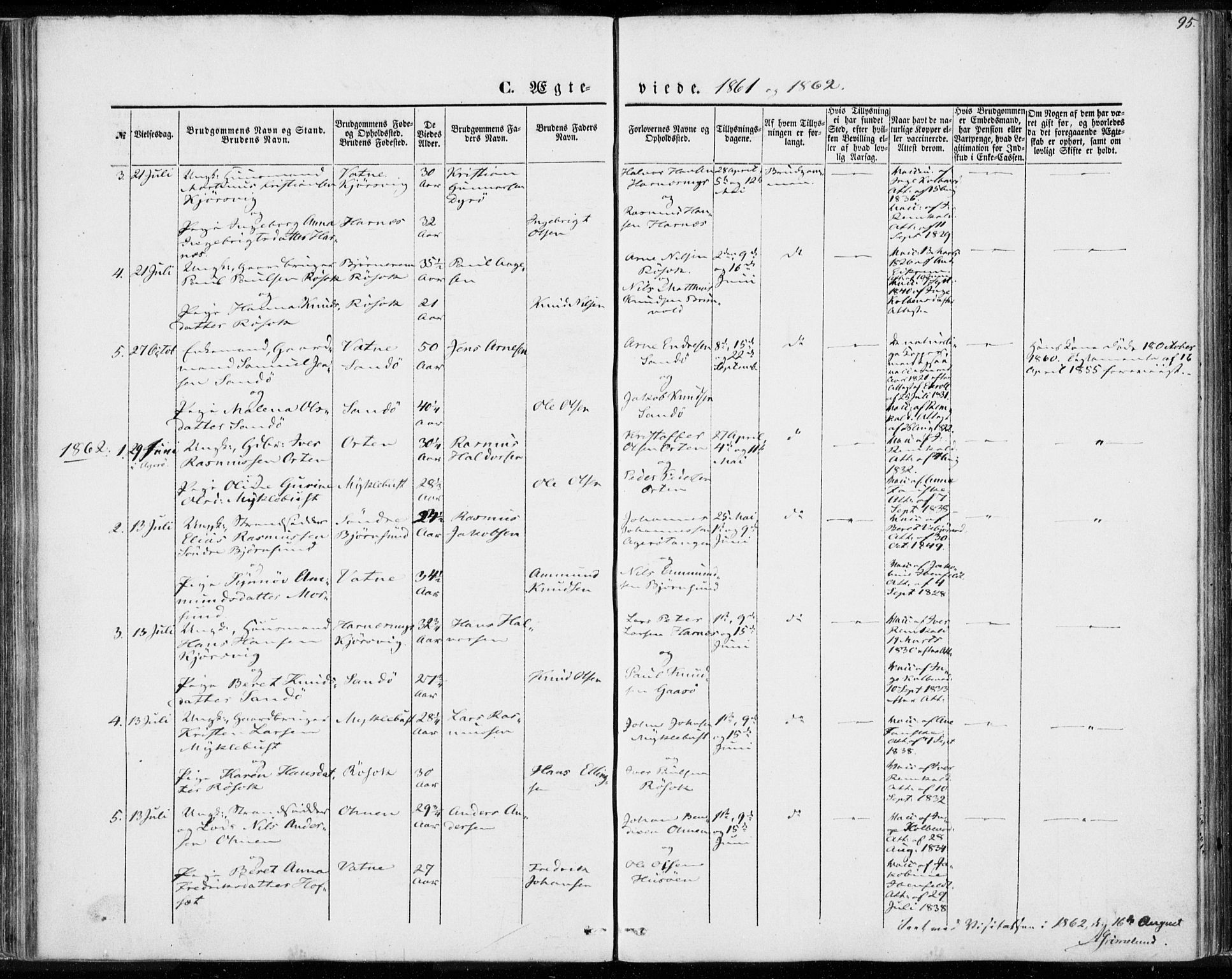 Ministerialprotokoller, klokkerbøker og fødselsregistre - Møre og Romsdal, AV/SAT-A-1454/561/L0728: Parish register (official) no. 561A02, 1858-1878, p. 95