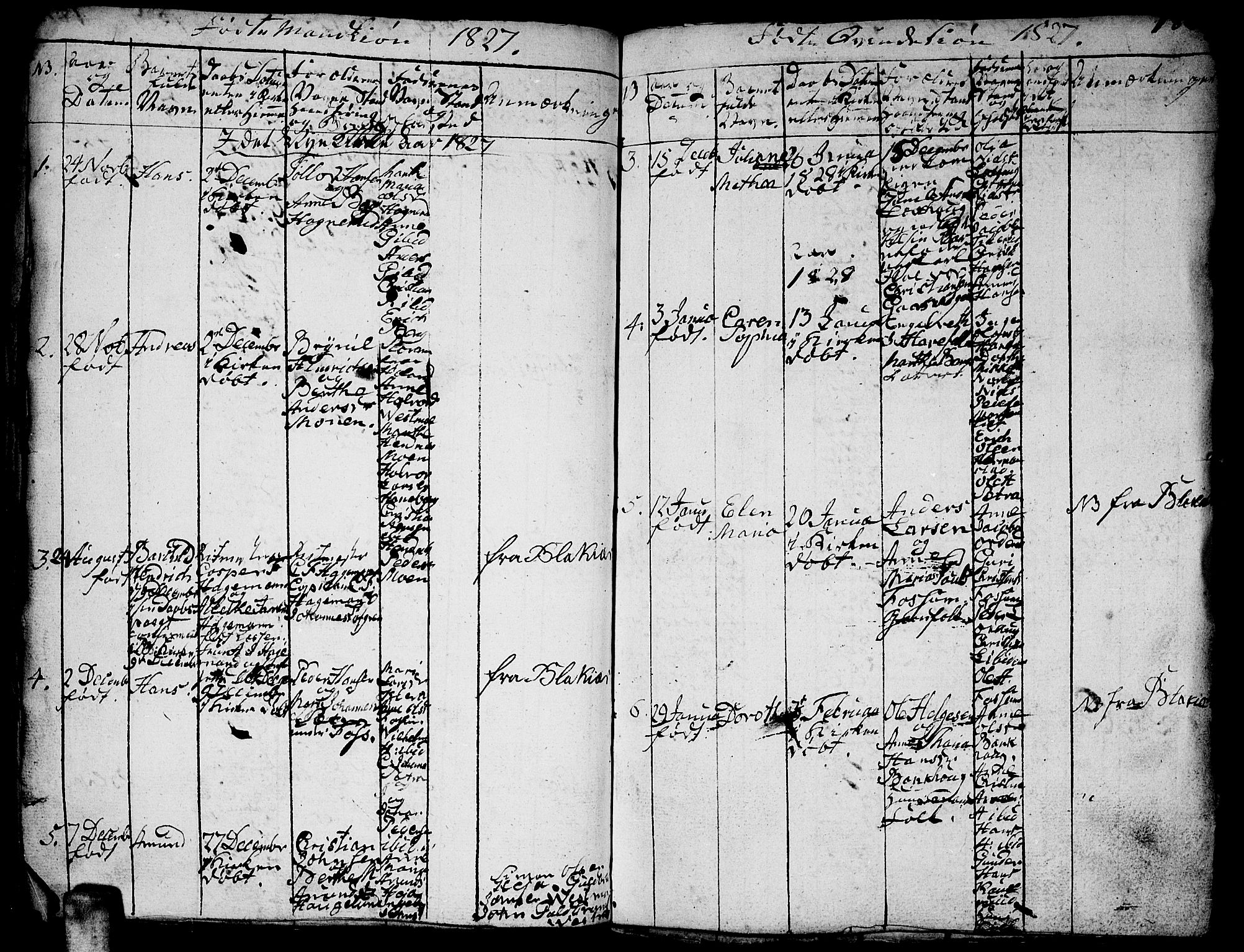 Aurskog prestekontor Kirkebøker, SAO/A-10304a/F/Fa/L0005: Parish register (official) no. I 5, 1814-1829, p. 182