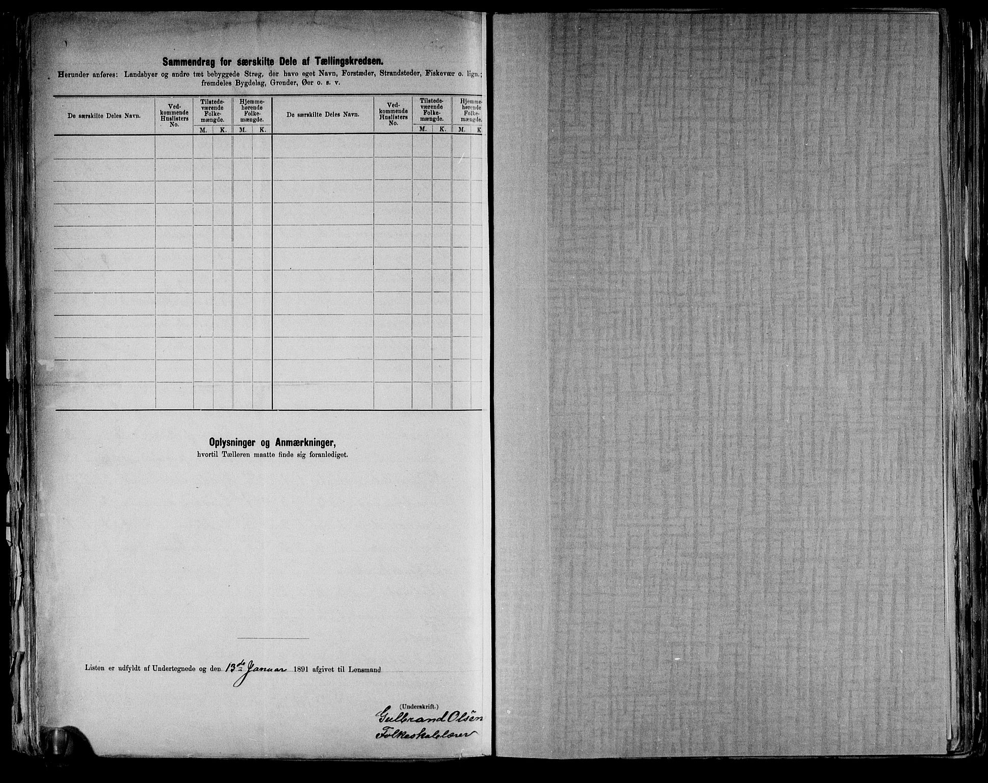 RA, 1891 census for 0411 Nes, 1891, p. 24