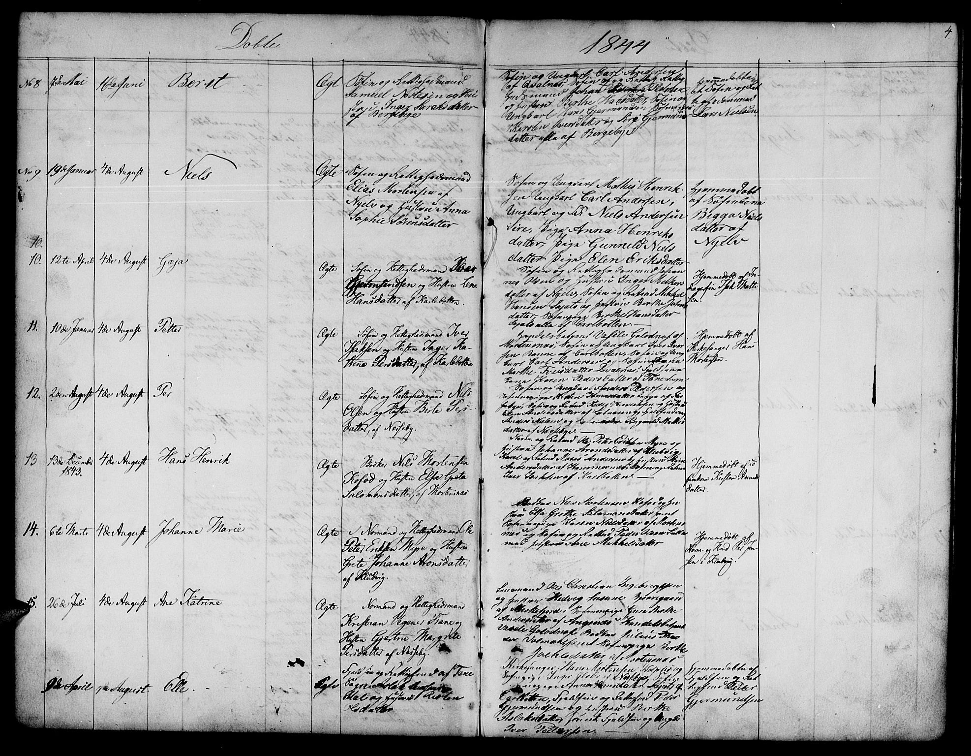 Nesseby sokneprestkontor, SATØ/S-1330/H/Hb/L0001klokker: Parish register (copy) no. 1, 1844-1861, p. 4