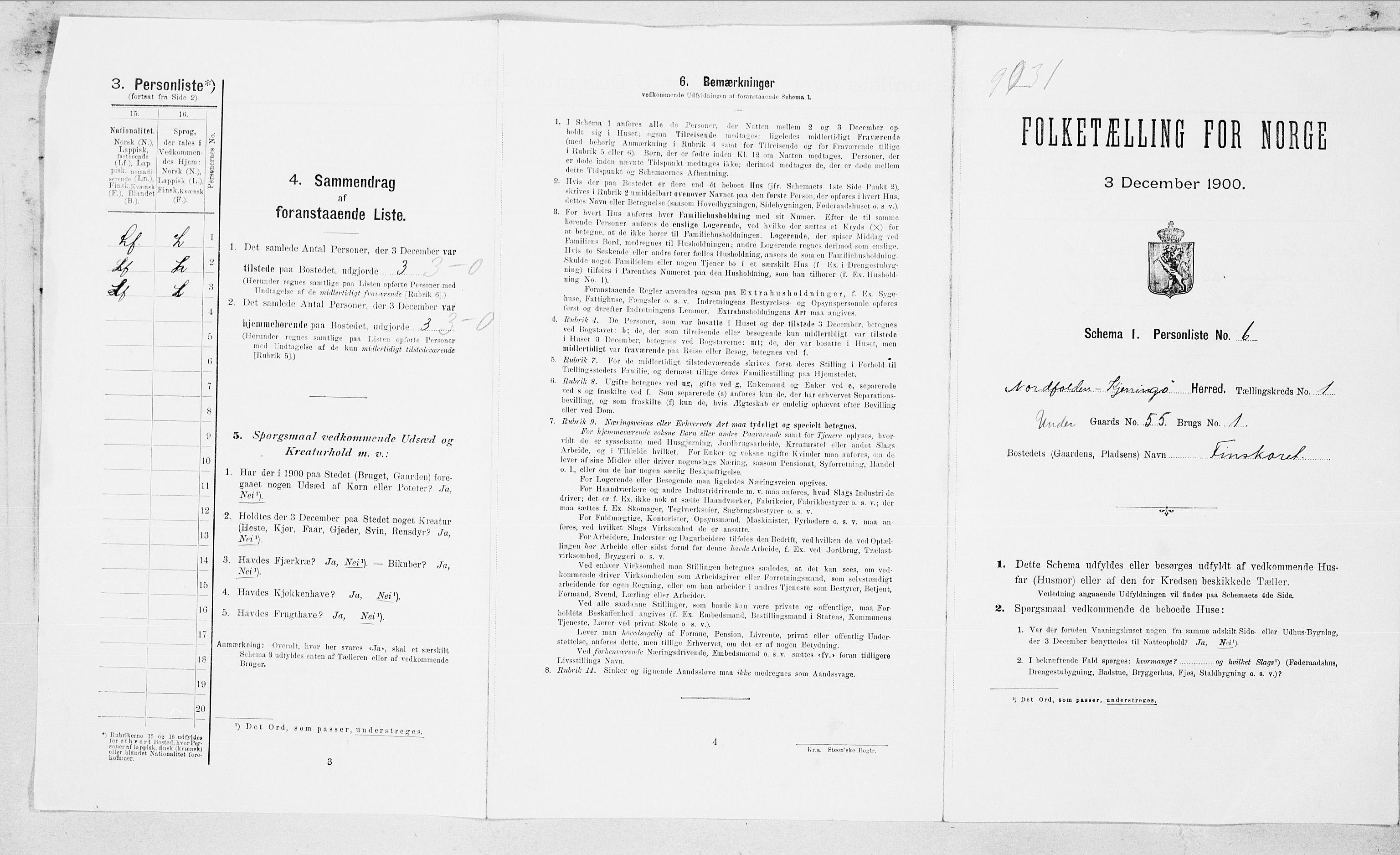 SAT, 1900 census for Nordfold-Kjerringøy, 1900, p. 28