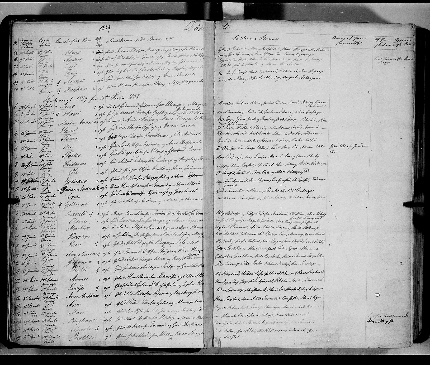 Jevnaker prestekontor, SAH/PREST-116/H/Ha/Haa/L0006: Parish register (official) no. 6, 1837-1857, p. 9