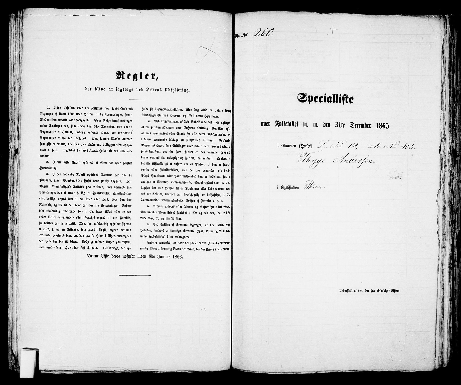 RA, 1865 census for Skien, 1865, p. 534