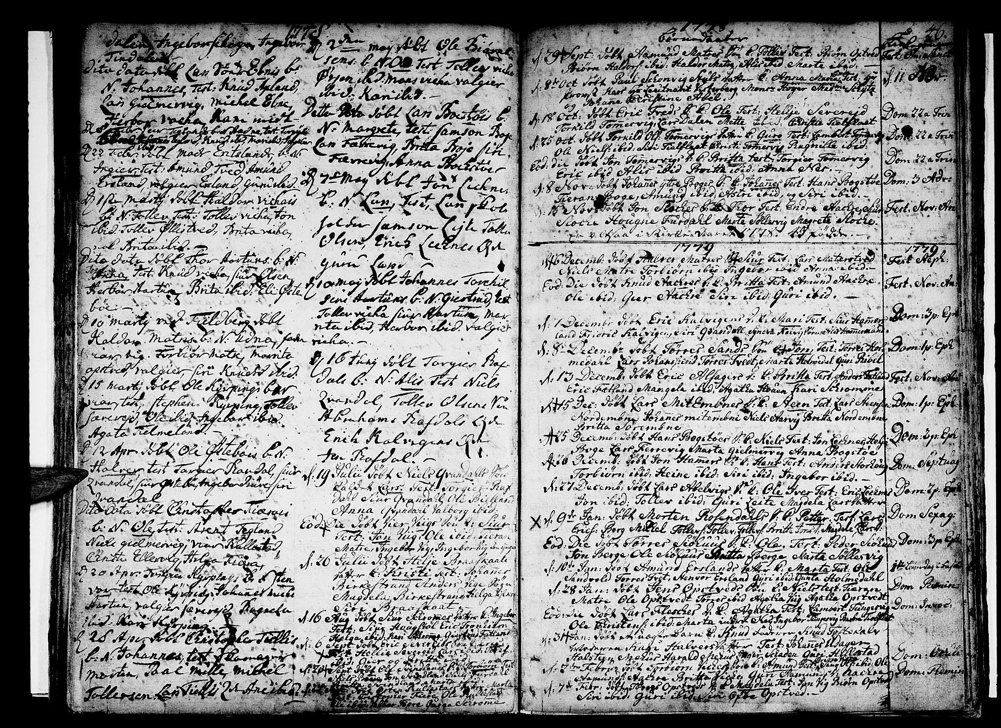 Skånevik sokneprestembete, SAB/A-77801/H/Haa: Parish register (official) no. A 1, 1745-1789, p. 46