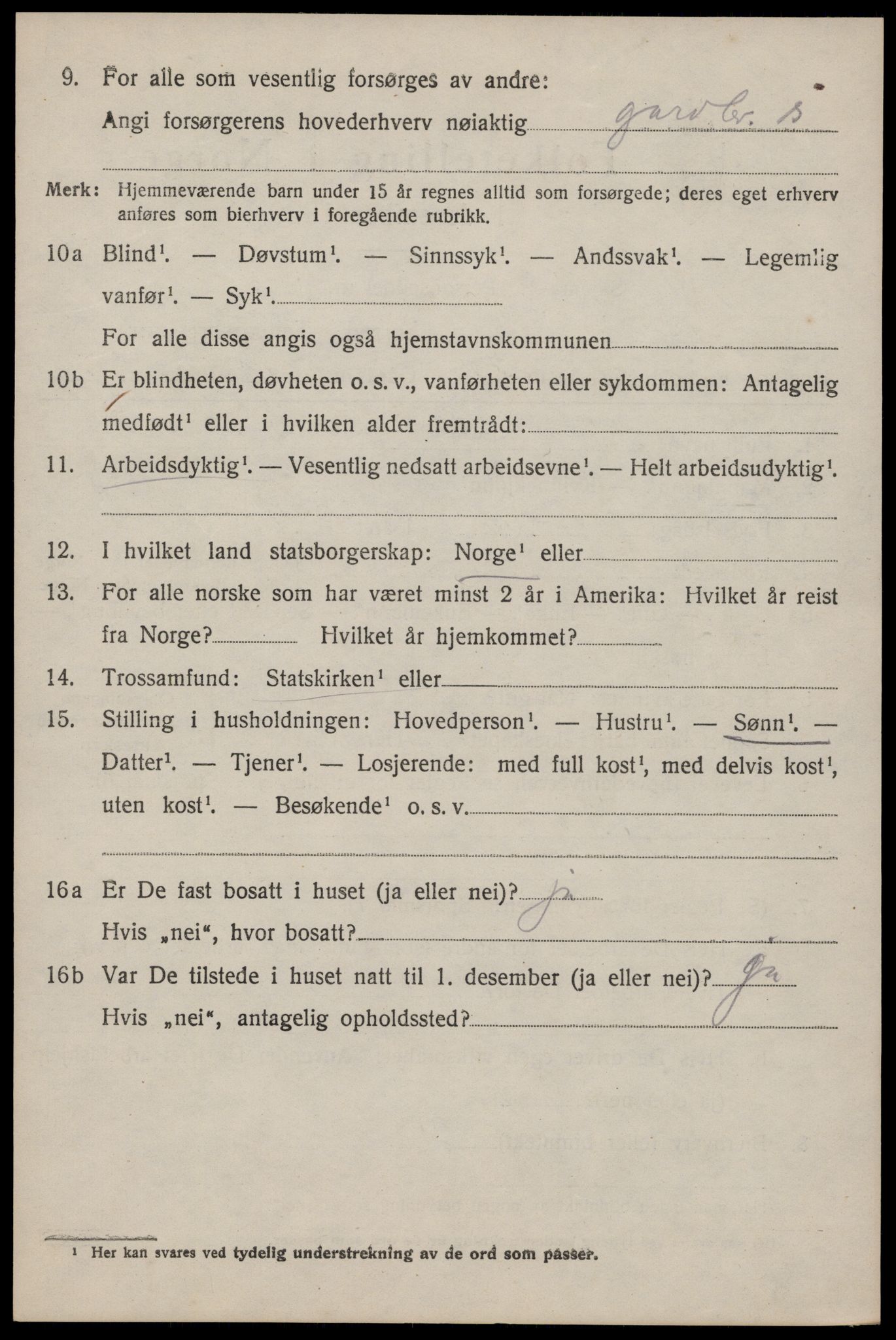 SAKO, 1920 census for Tinn, 1920, p. 3071