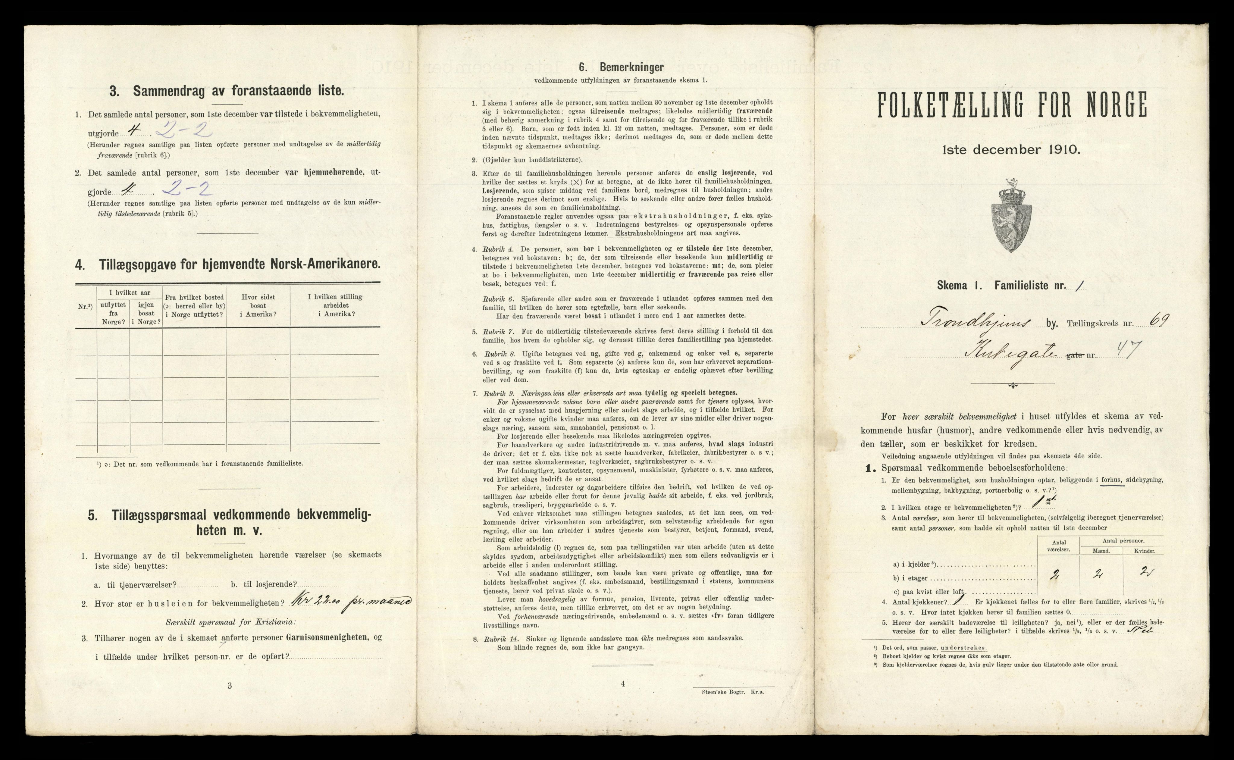 RA, 1910 census for Trondheim, 1910, p. 19907