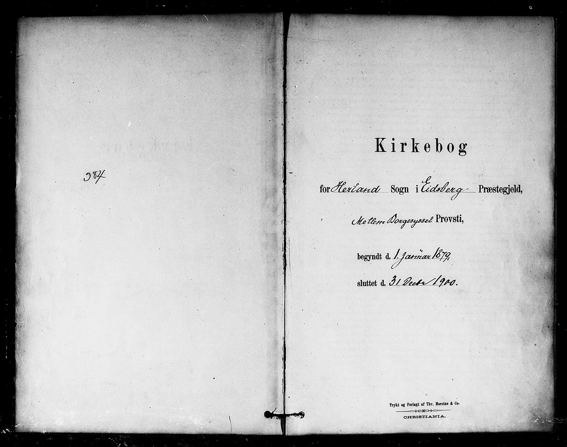 Eidsberg prestekontor Kirkebøker, AV/SAO-A-10905/F/Fb/L0001: Parish register (official) no. II 1, 1879-1900